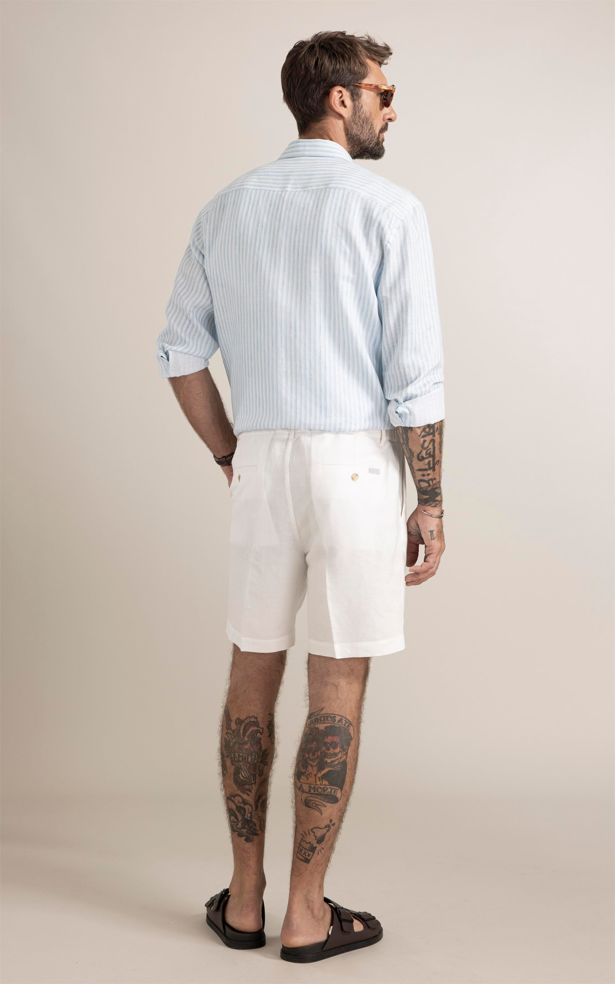 Bermuda Classic Linho Branco