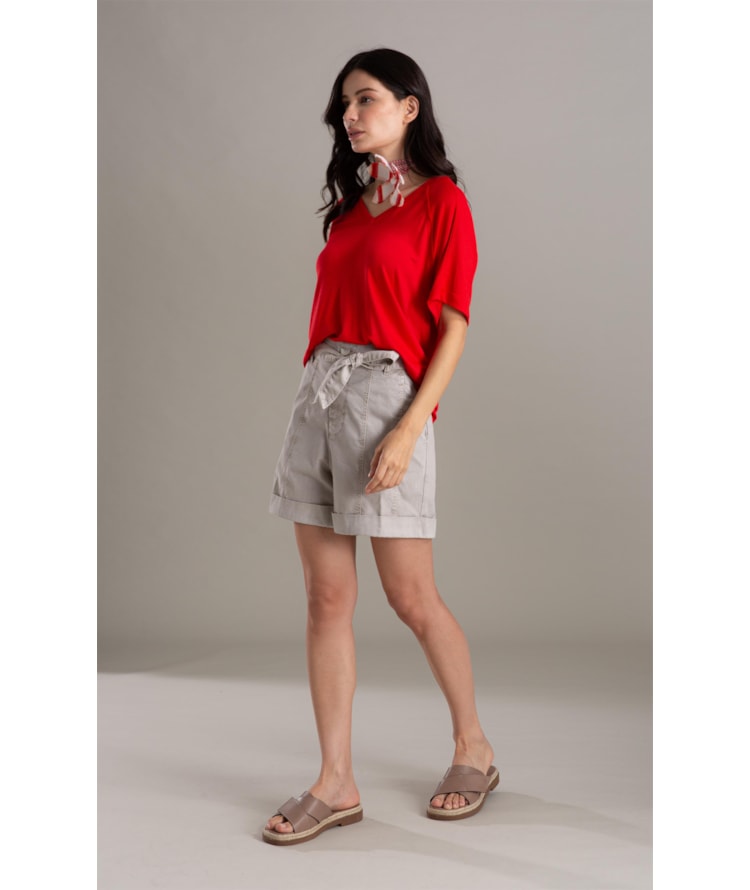 Bermuda Clochard Faixa Silver