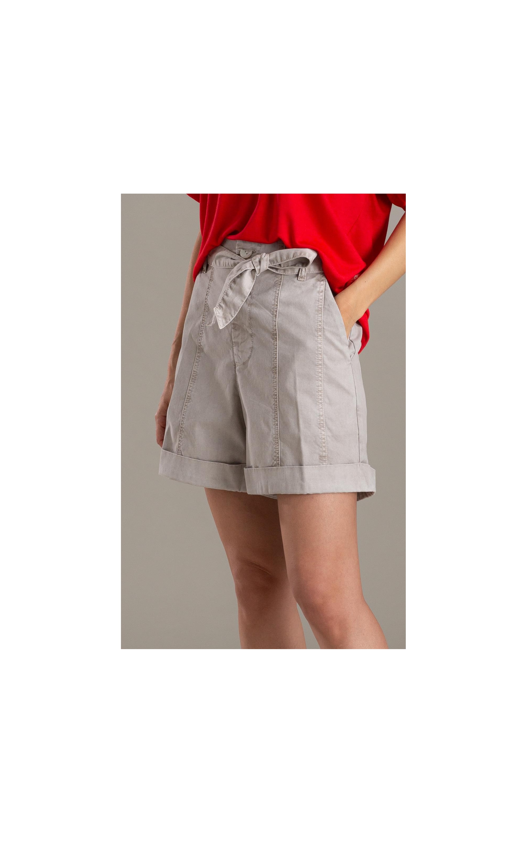 Bermuda Clochard Faixa Silver