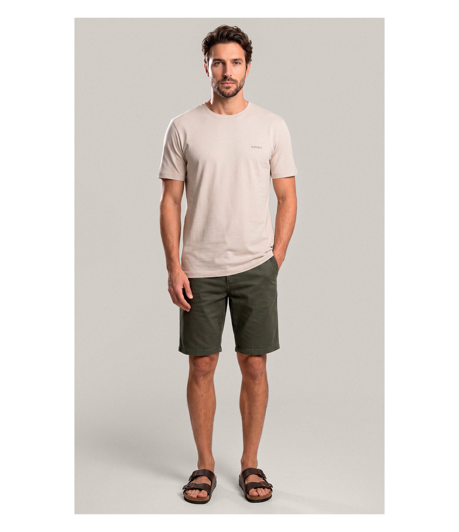 Bermuda Color Twill Floresta