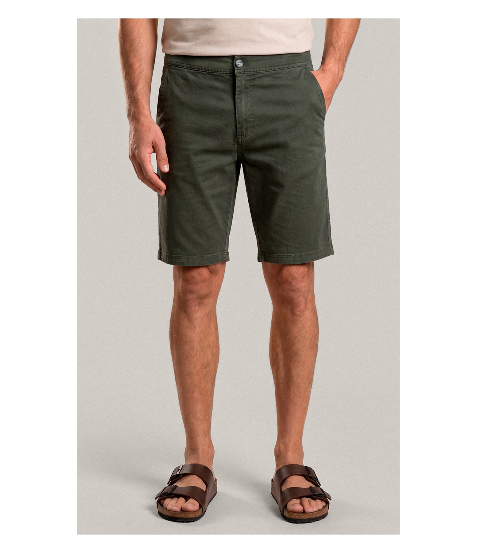 Bermuda Color Twill Floresta