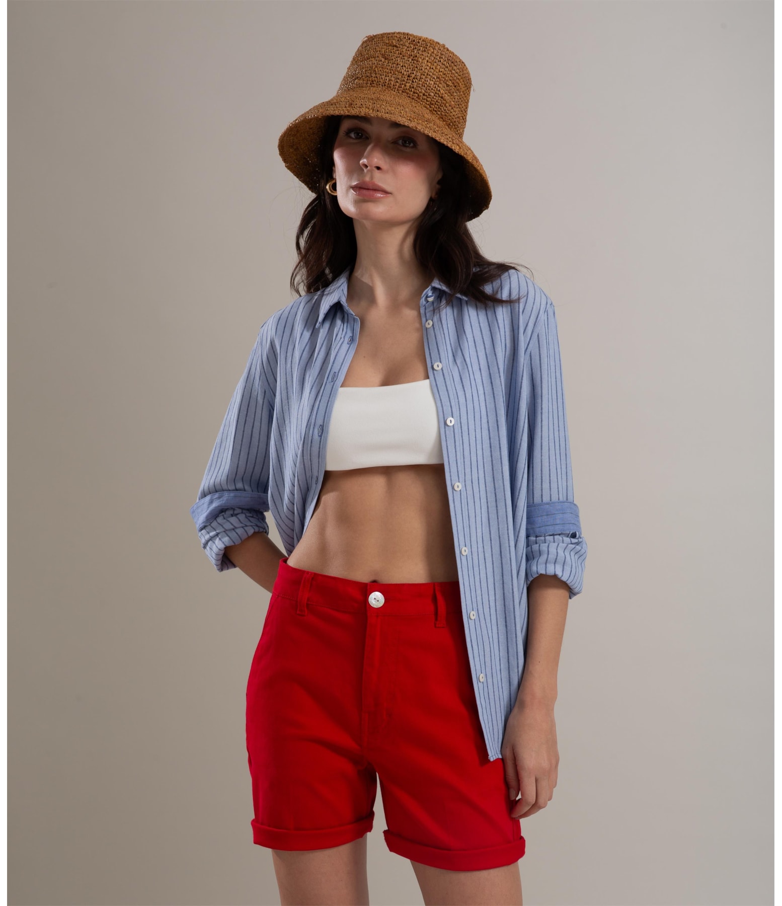 Bermuda Curta Jogging Cannes Vermelho