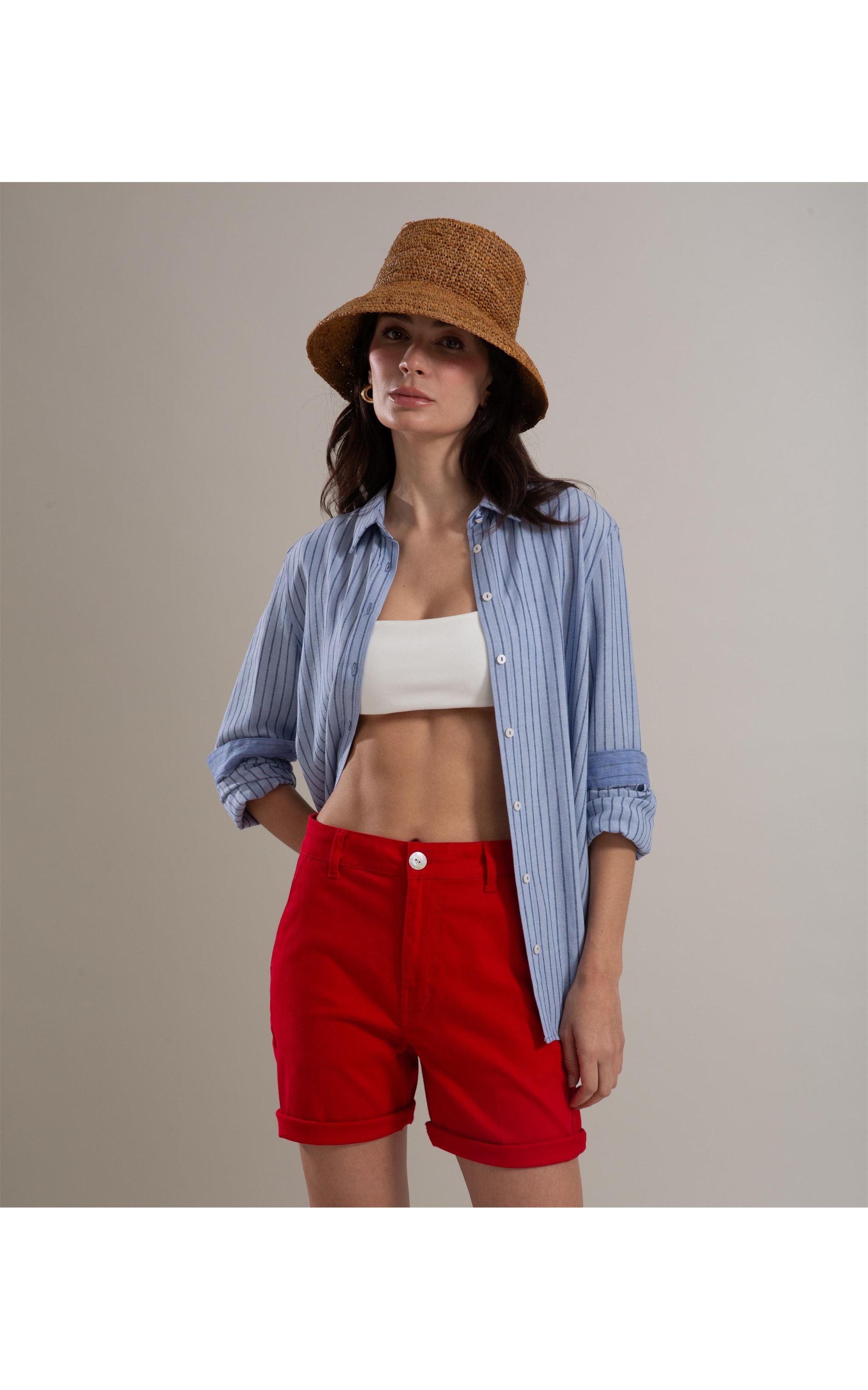 Bermuda Curta Jogging Cannes Vermelho
