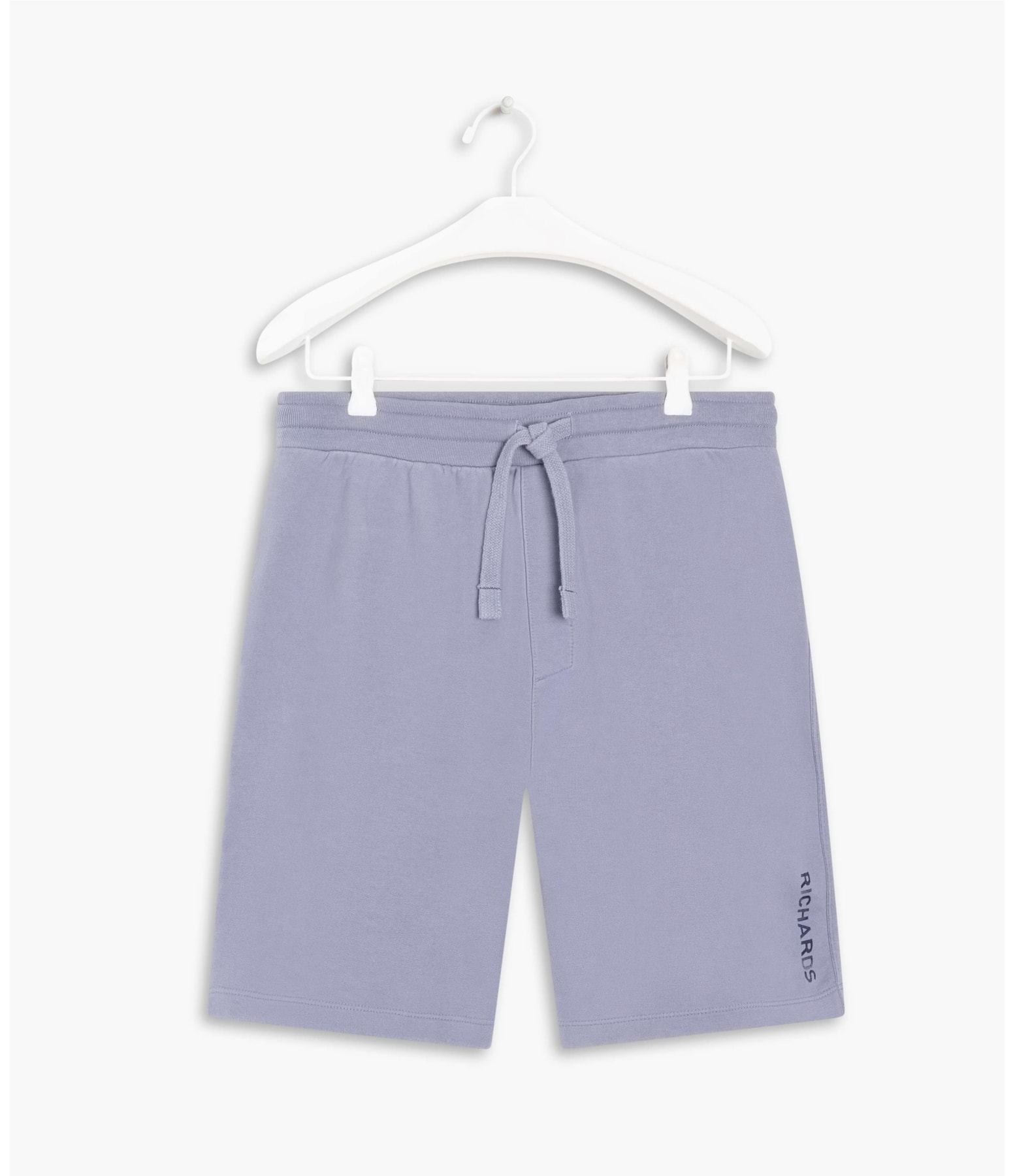 Bermuda de Moletom Contrastante Azul Seco