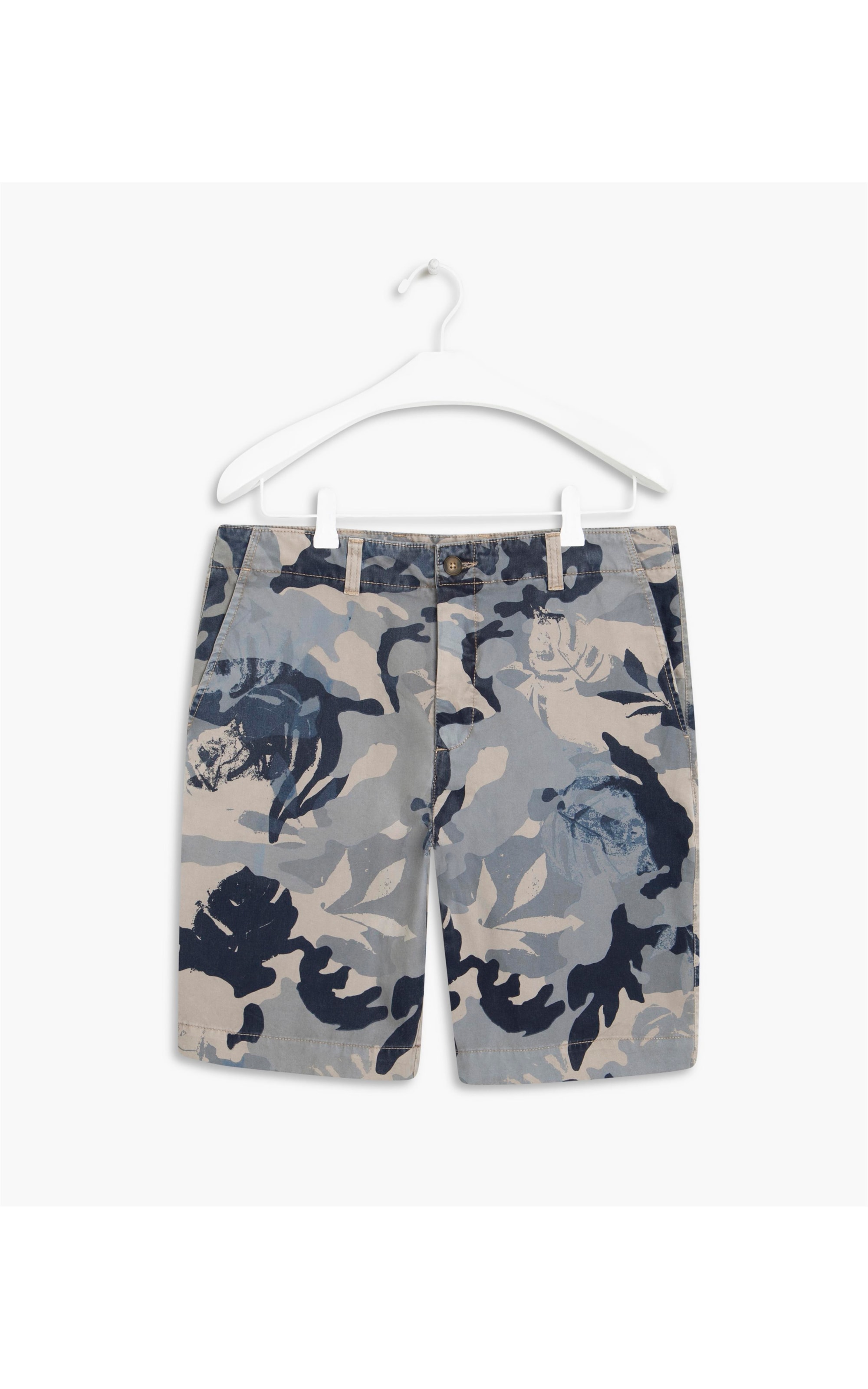 Bermuda Estampa Camuflagem Cinza Medio _P21