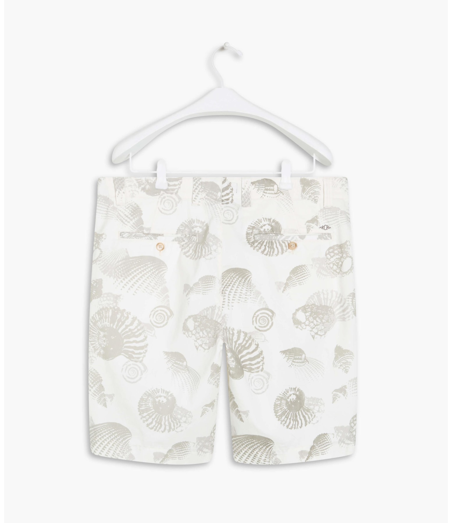 Bermuda Estampa Conchas Off White