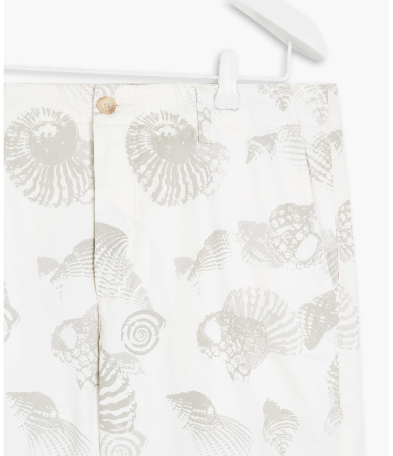 Bermuda Estampa Conchas Off White