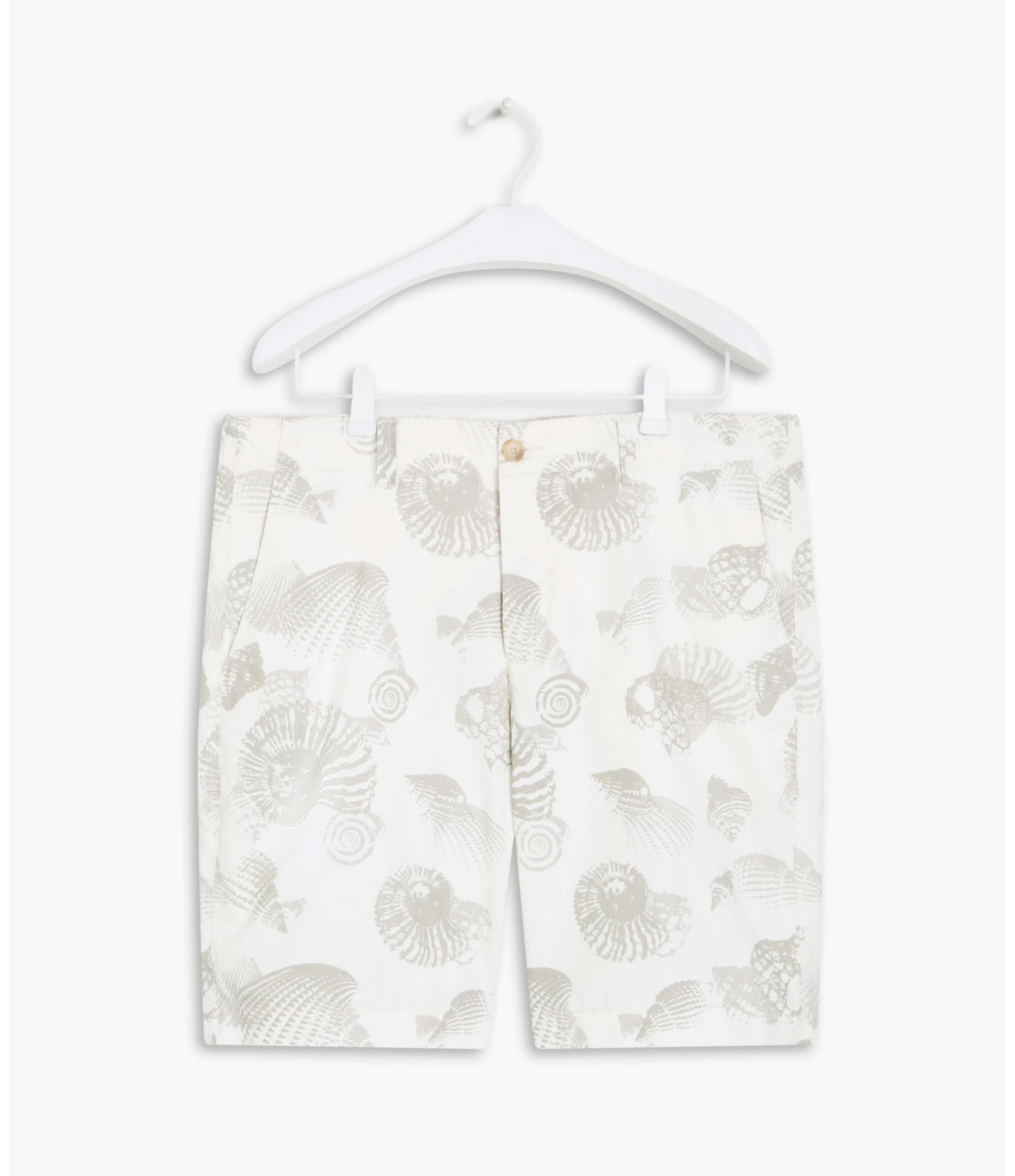 Bermuda Estampa Conchas Off White