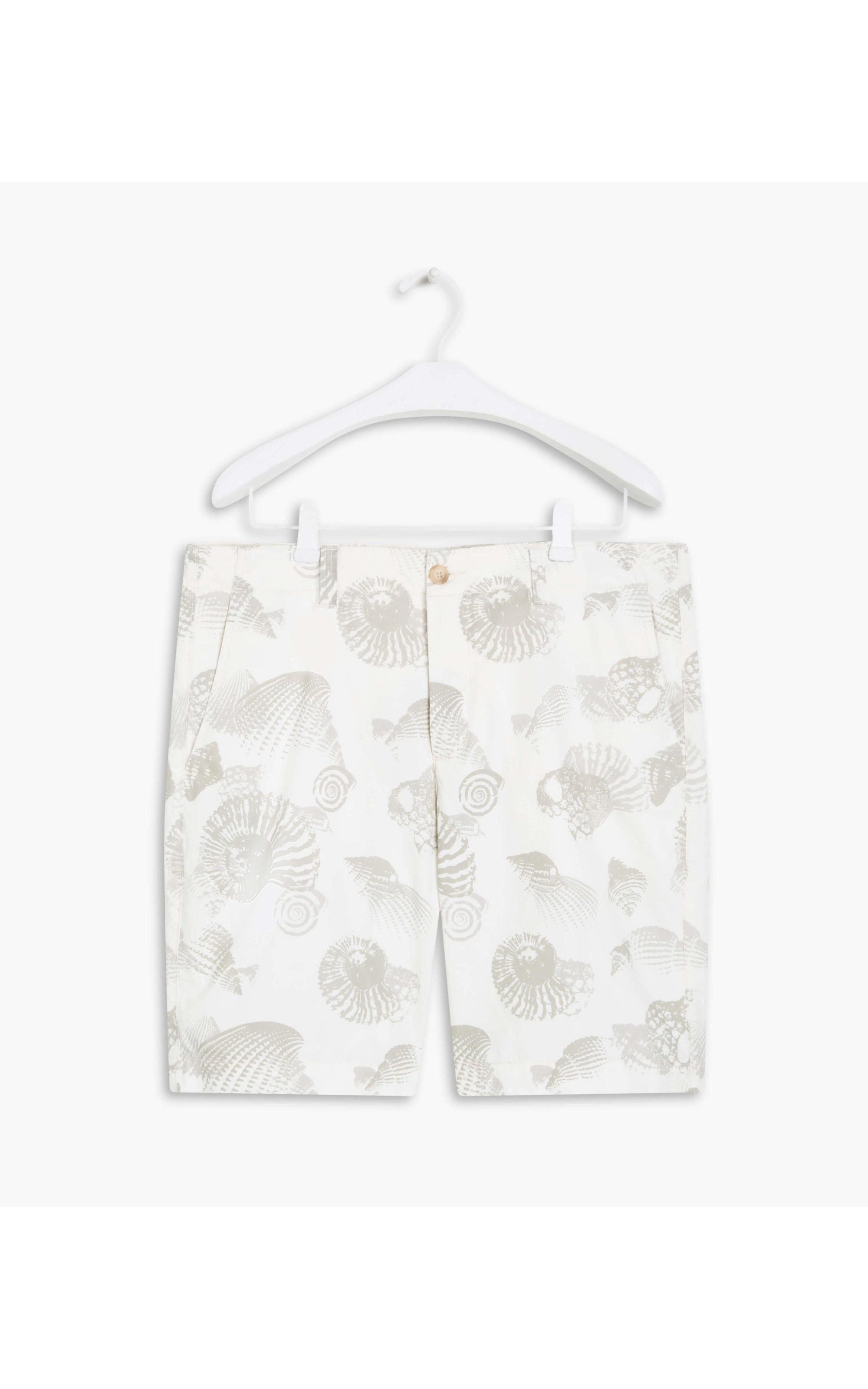 Bermuda Estampa Conchas Off White