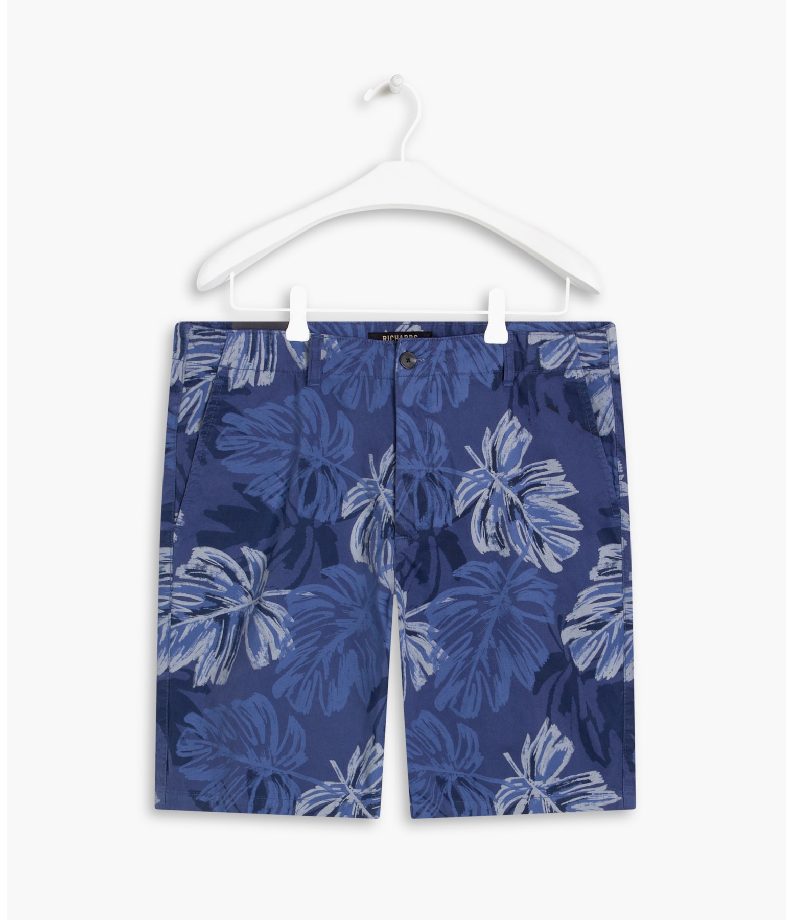 Bermuda Estampa Folhas Brush Hortencia