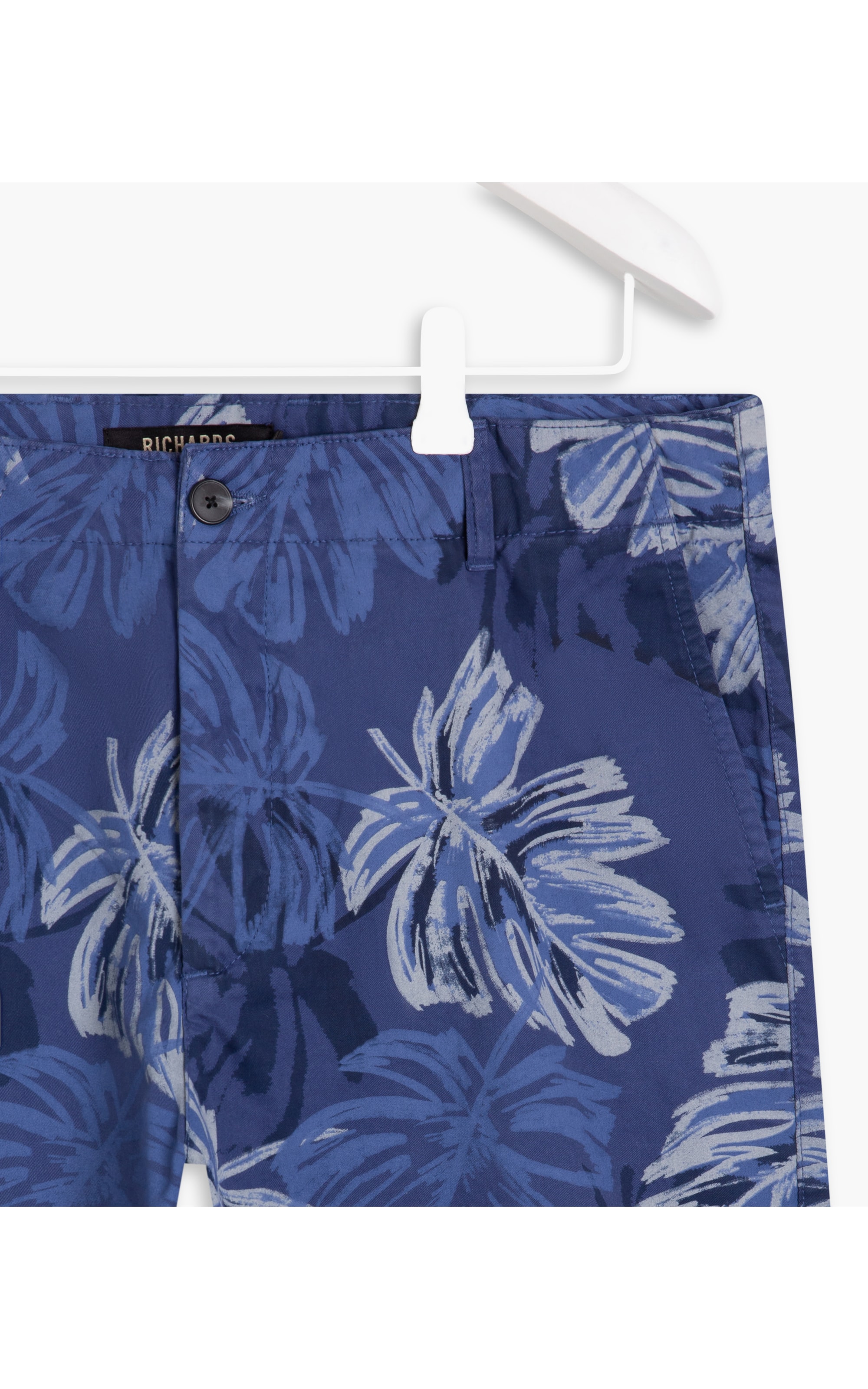 Bermuda Estampa Folhas Brush Hortencia