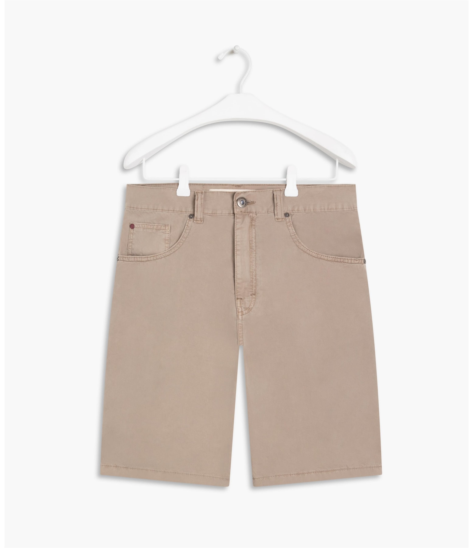 Bermuda Five Pockets Cinza Medio