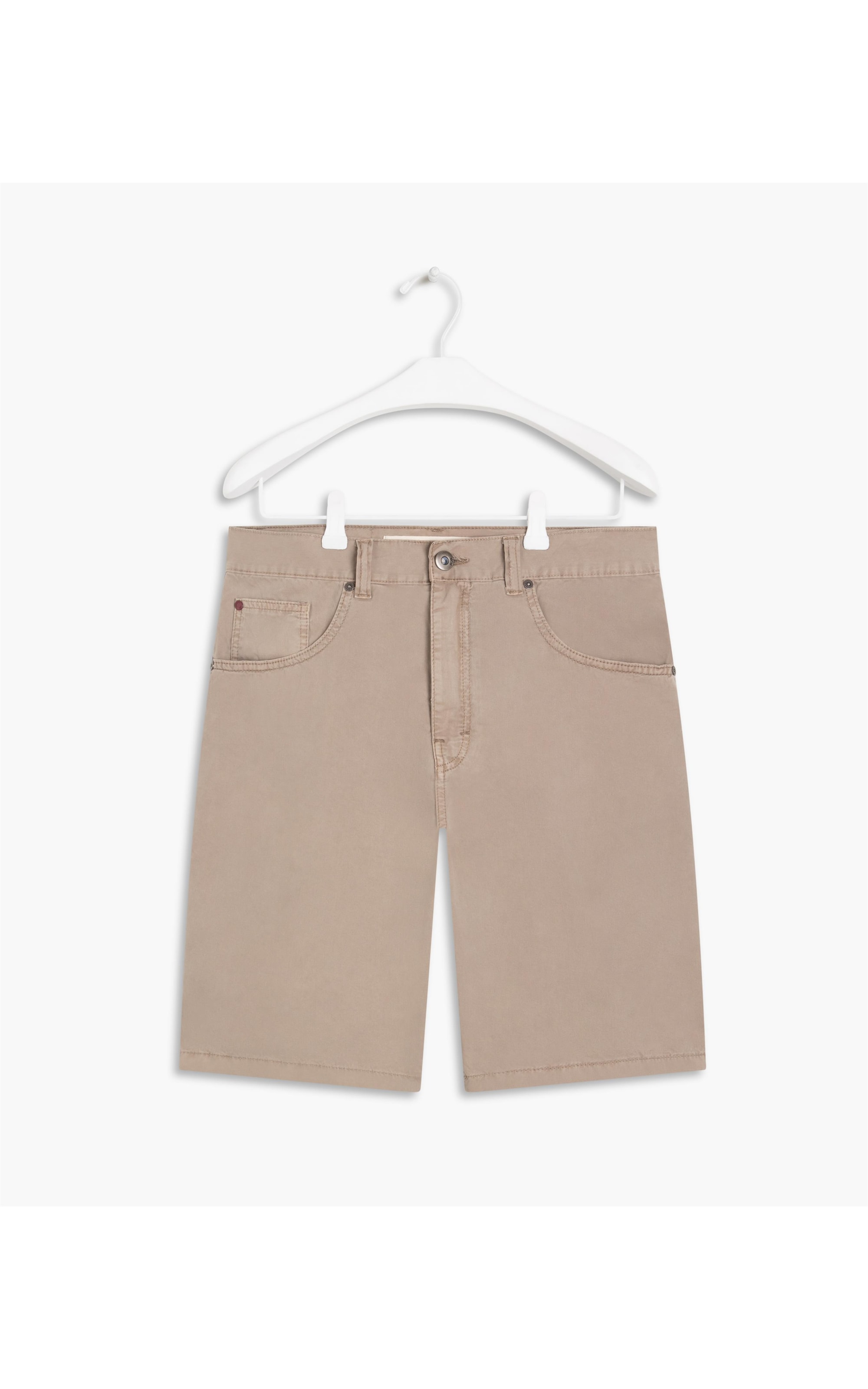 Bermuda Five Pockets Cinza Medio