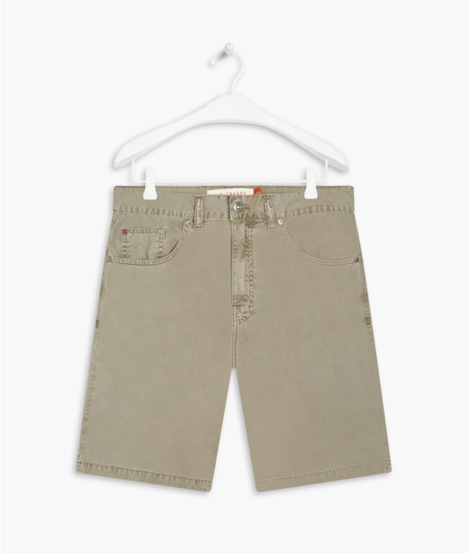 Bermuda Five Pockets Color Twill Caqui