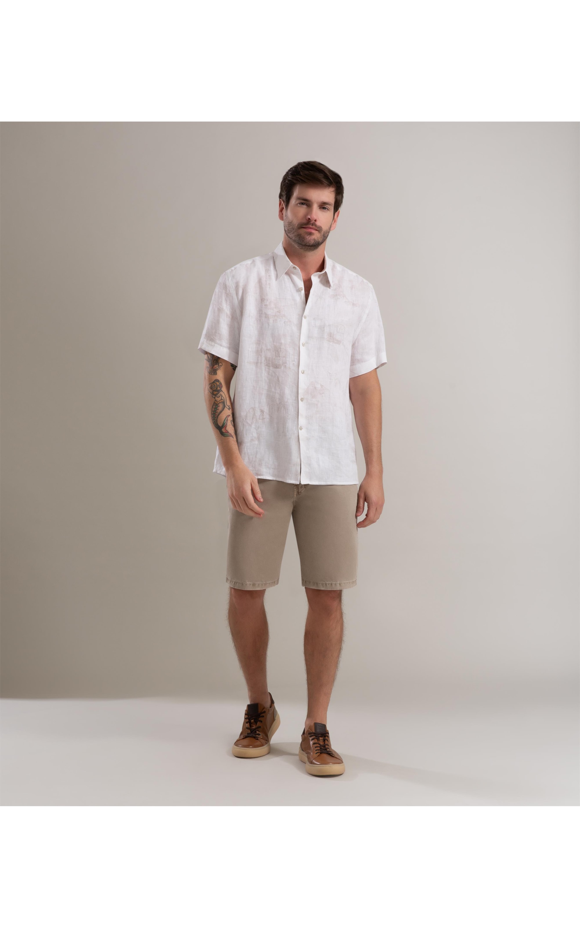 Bermuda Five Pockets Color Twill Husk