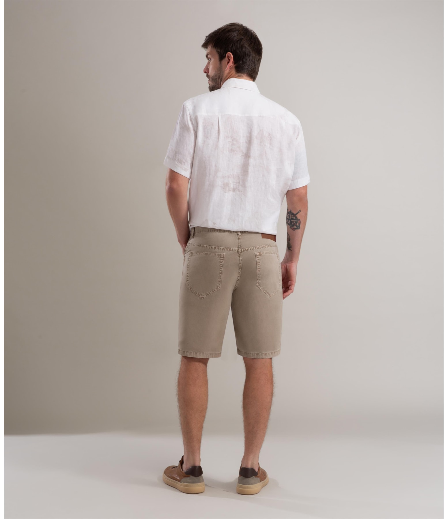 Bermuda Five Pockets Color Twill Husk