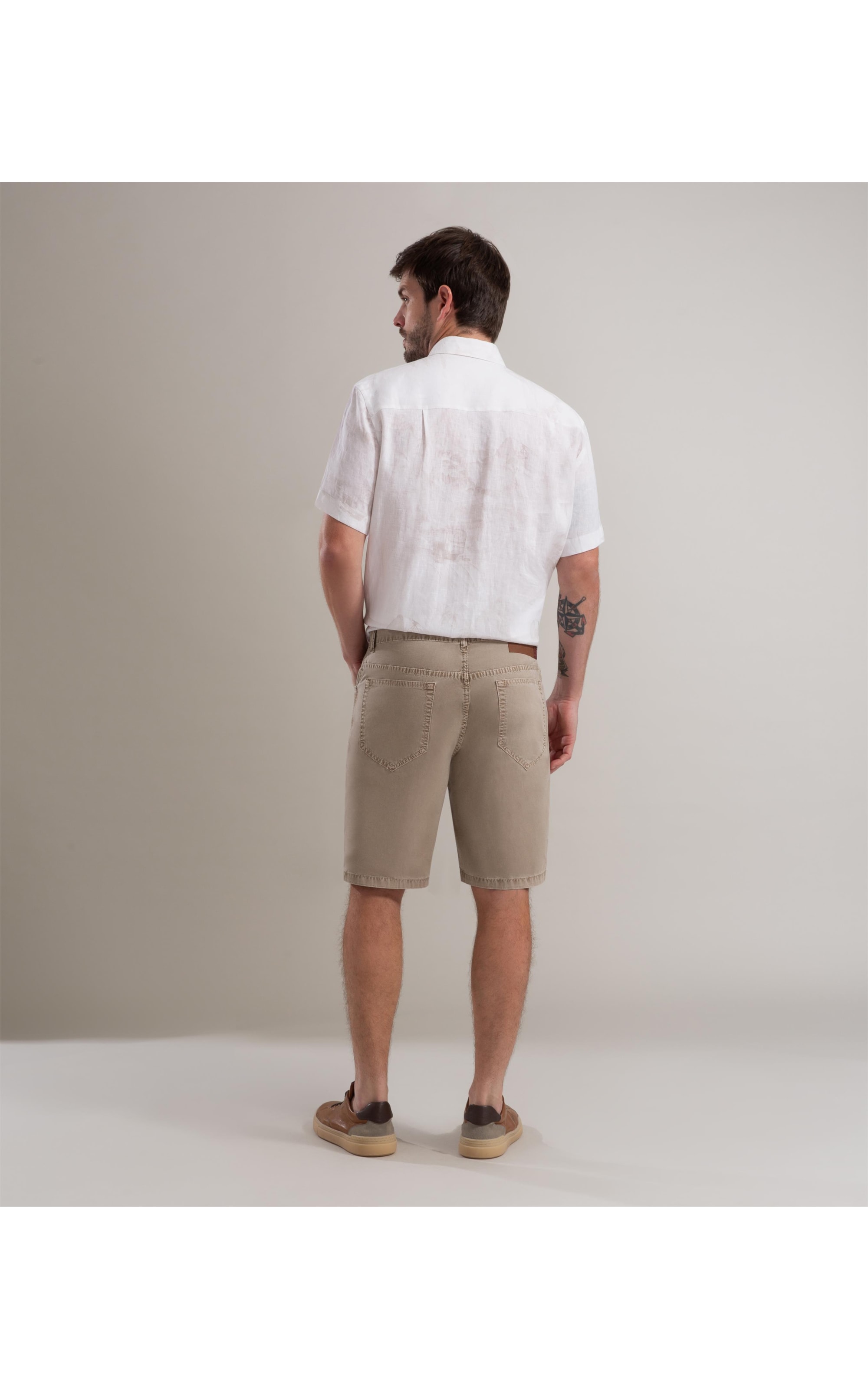 Bermuda Five Pockets Color Twill Husk
