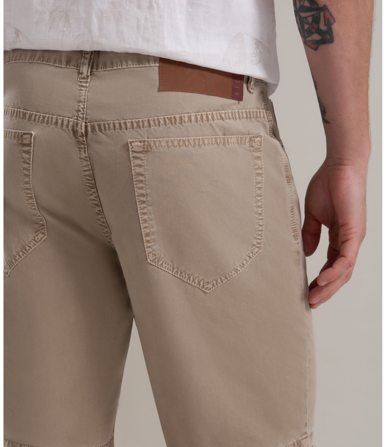 Bermuda Five Pockets Color Twill Husk