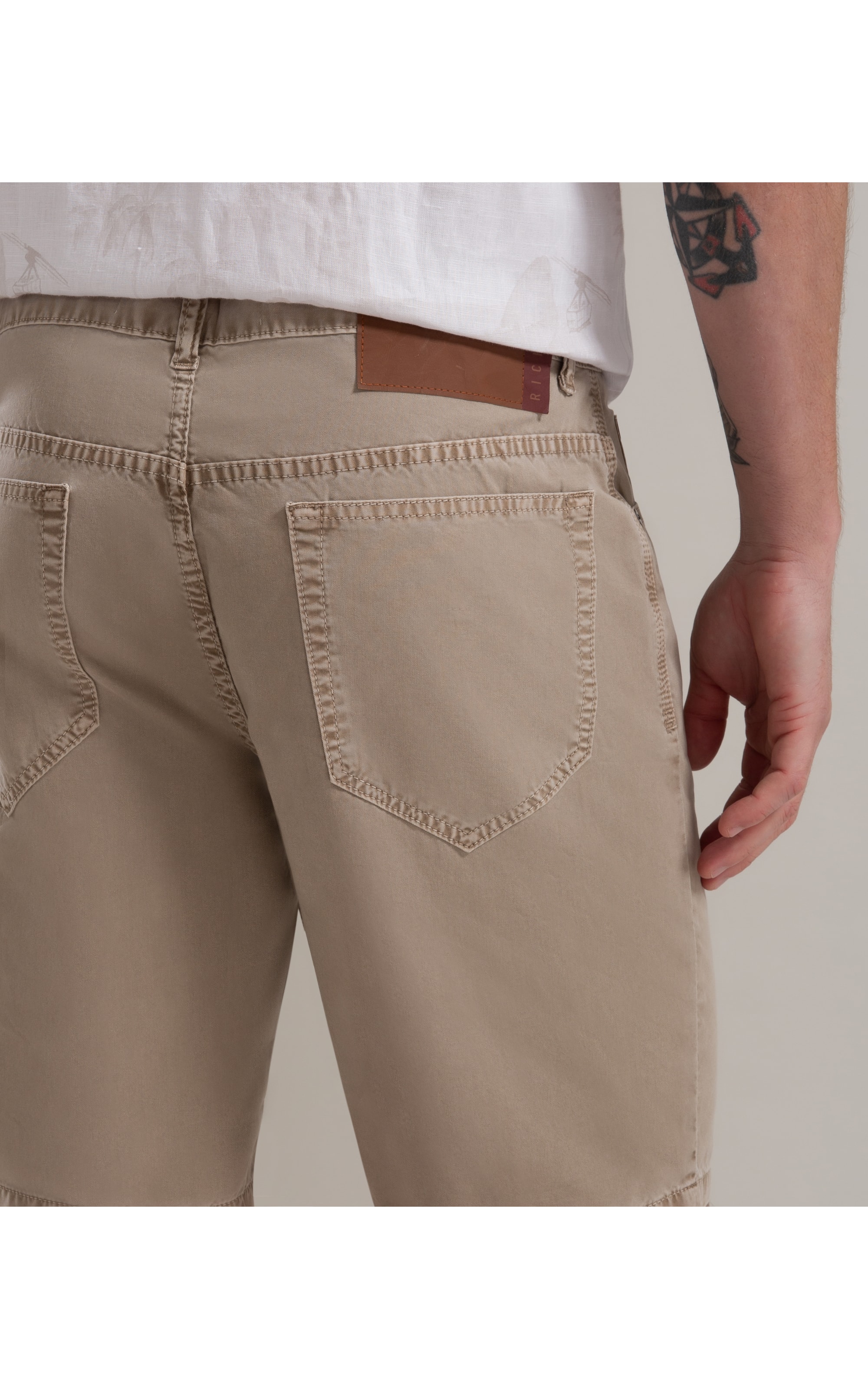 Bermuda Five Pockets Color Twill Husk