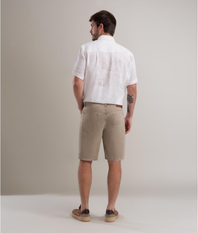 Bermuda Five Pockets Color Twill Husk