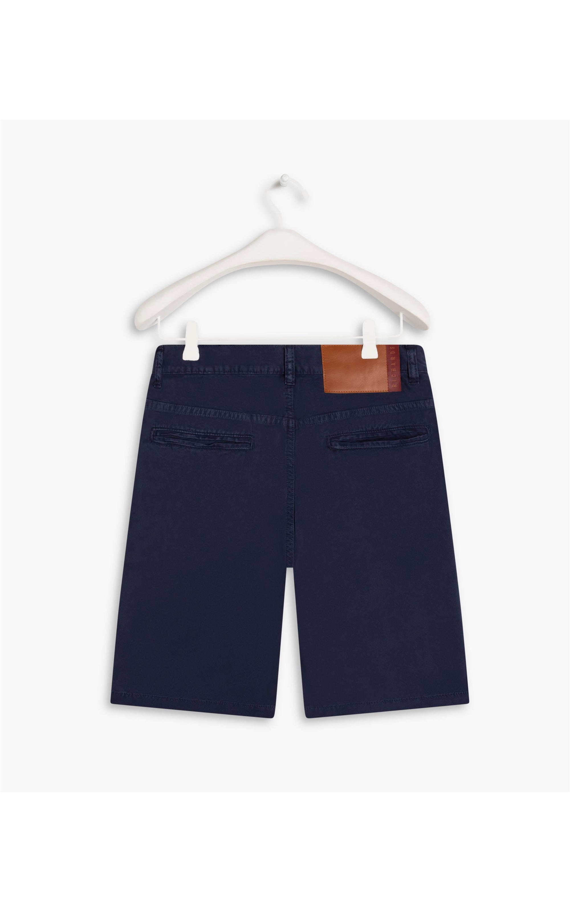 Bermuda Five Pockets Color Twill Purple Blue