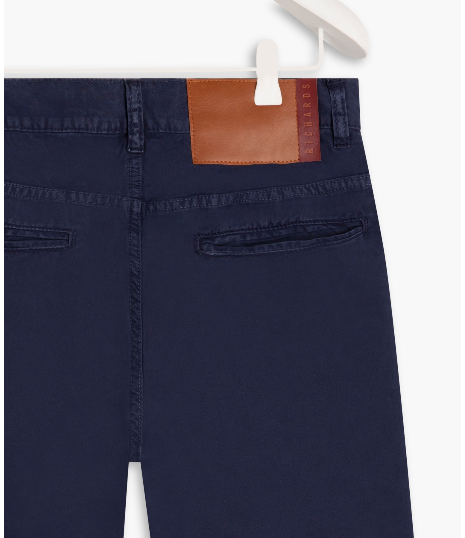 Bermuda Five Pockets Color Twill Purple Blue