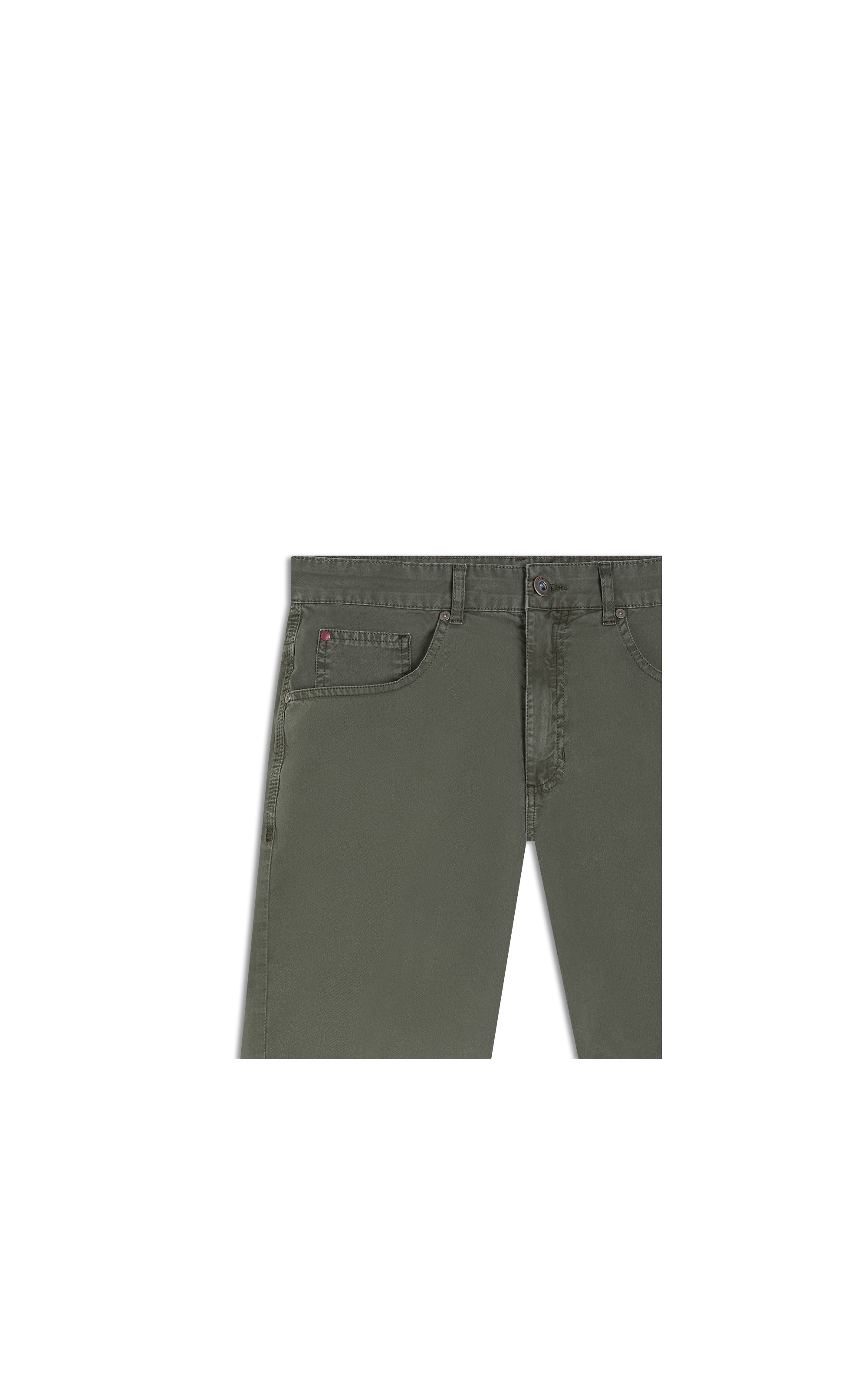 Bermuda Five Pockets Color Twill Verde Escuro