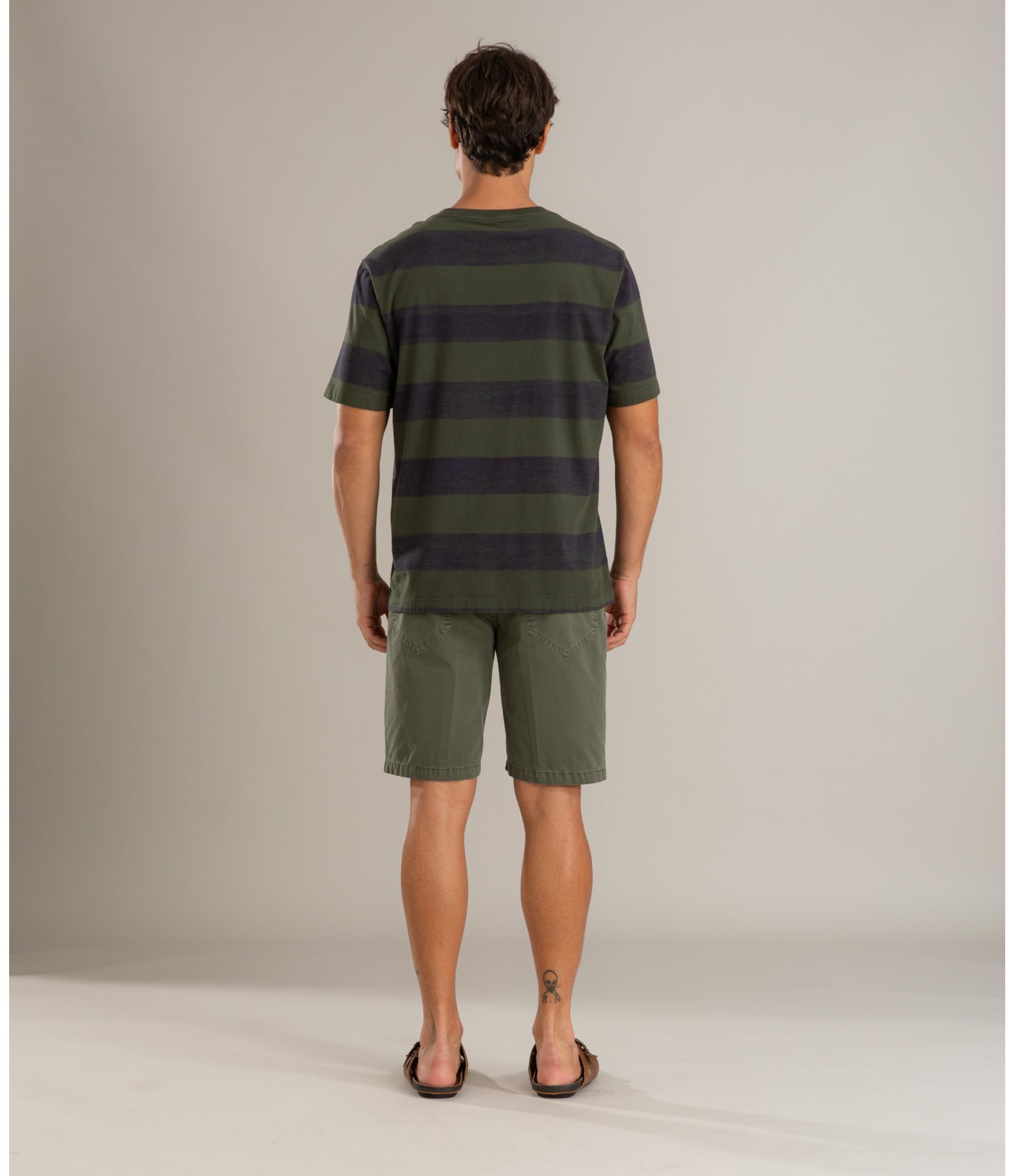 Bermuda Five Pockets Color Twill Verde Escuro
