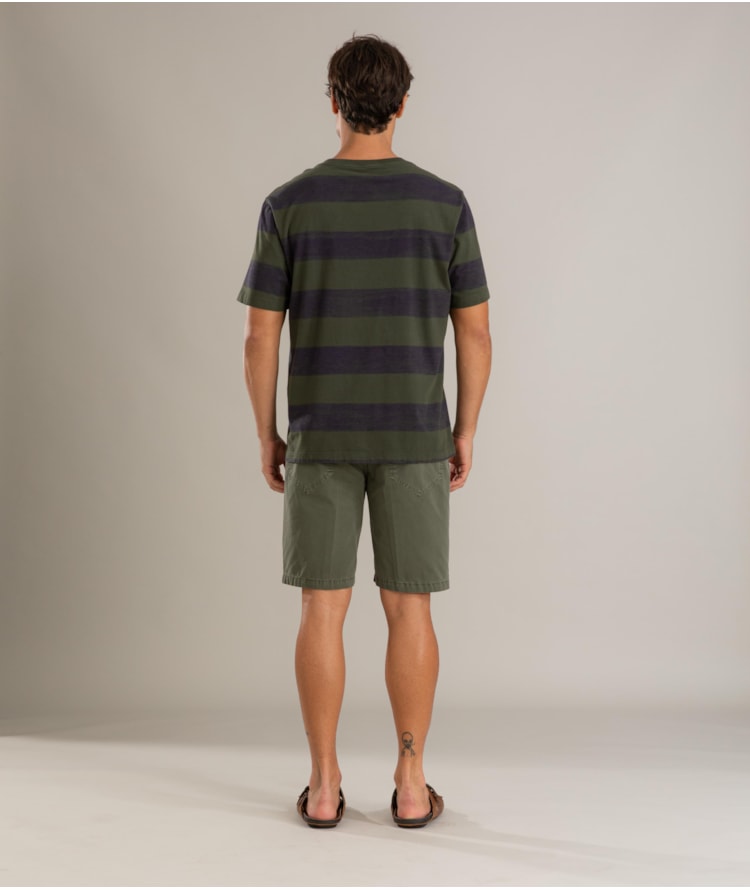 Bermuda Five Pockets Color Twill Verde Escuro