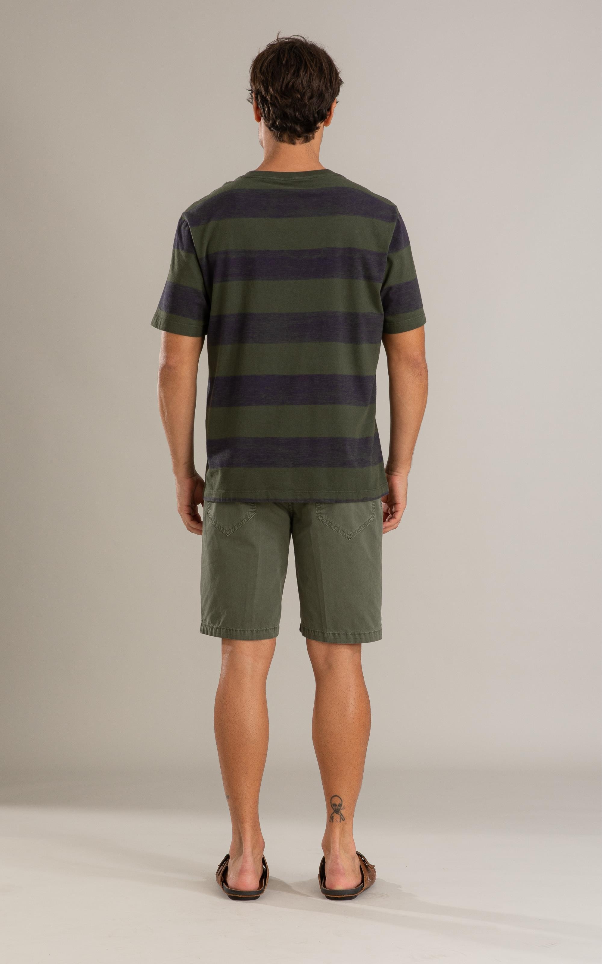 Bermuda Five Pockets Color Twill Verde Escuro