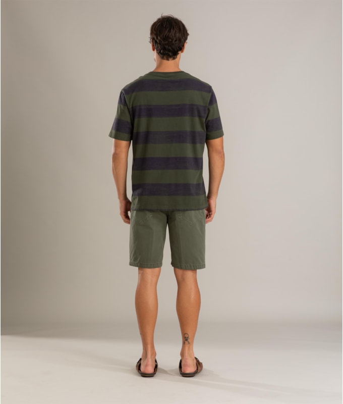 Bermuda Five Pockets Color Twill Verde Escuro