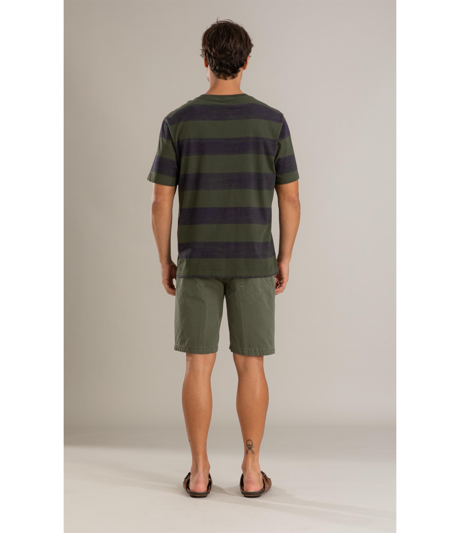 Bermuda Five Pockets Color Twill Verde Escuro
