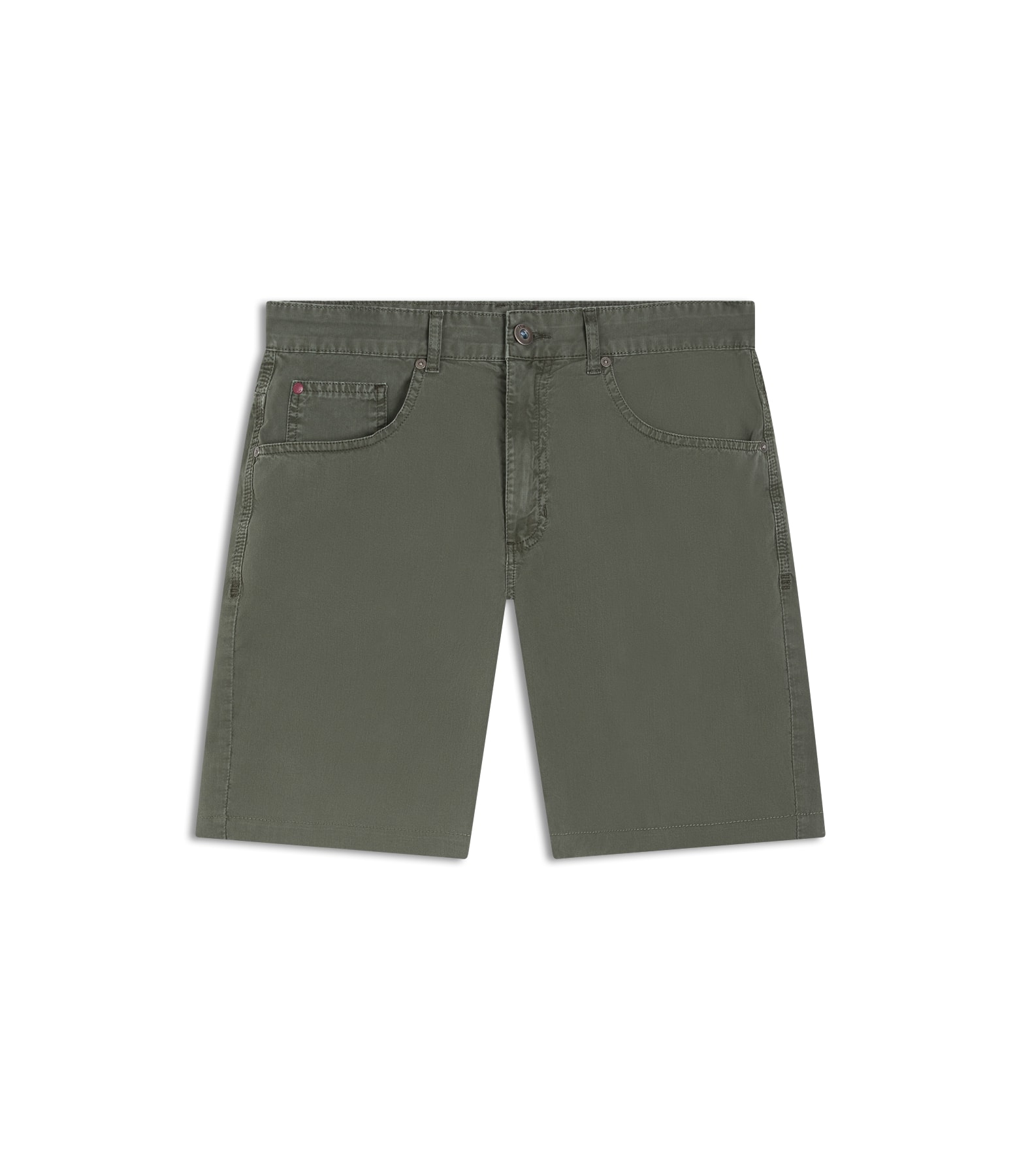 Bermuda Five Pockets Color Twill Verde Escuro