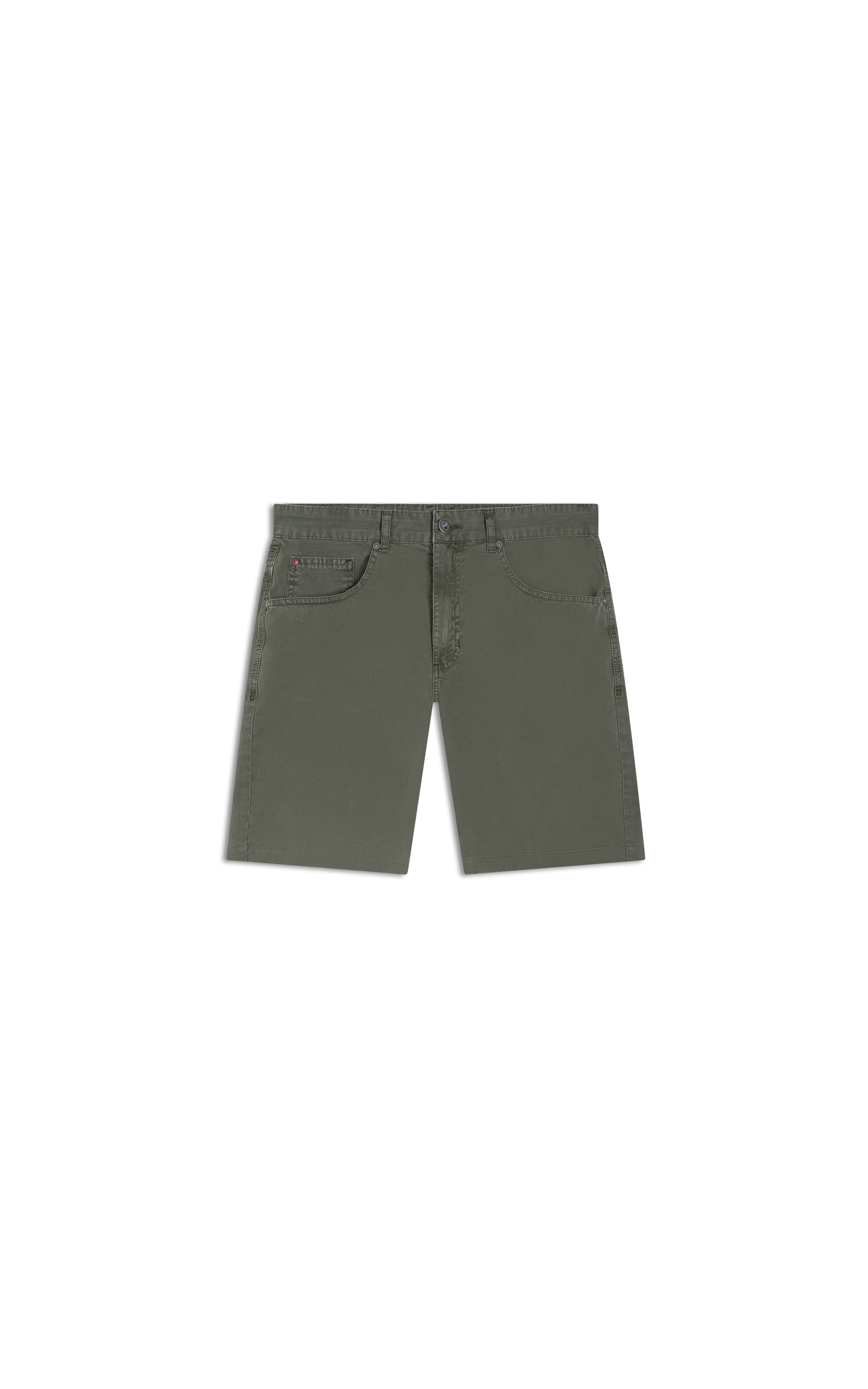 Bermuda Five Pockets Color Twill Verde Escuro