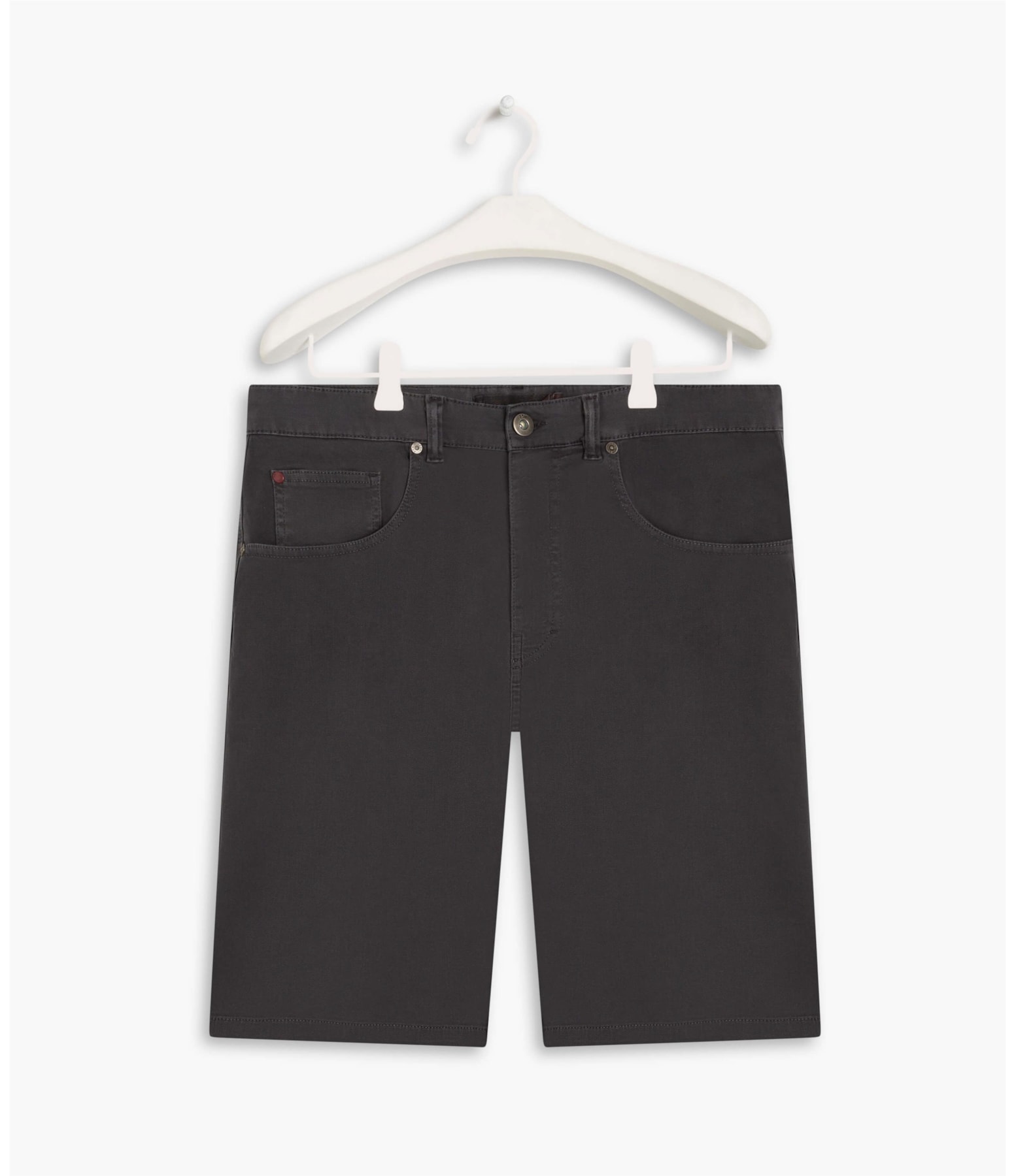 Bermuda Five Pockets Jogging Cinza Medio