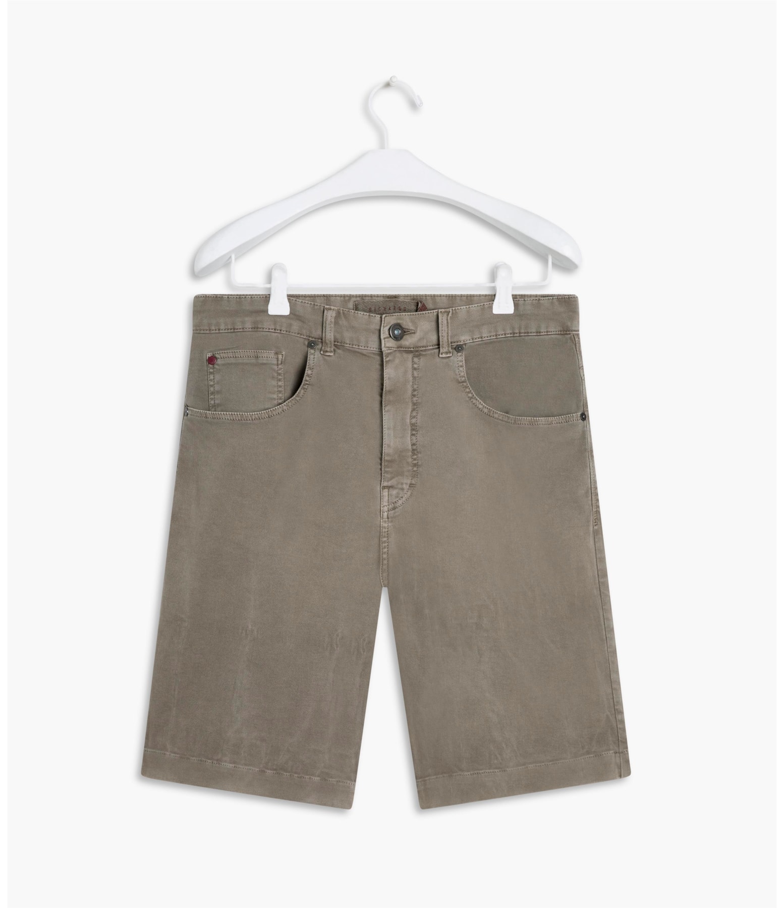 Bermuda Five Pockets Jogging Cinza Medio