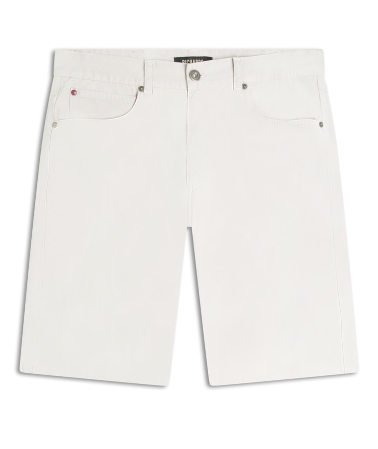 Bermuda Five Pockets Piece Dye Silver