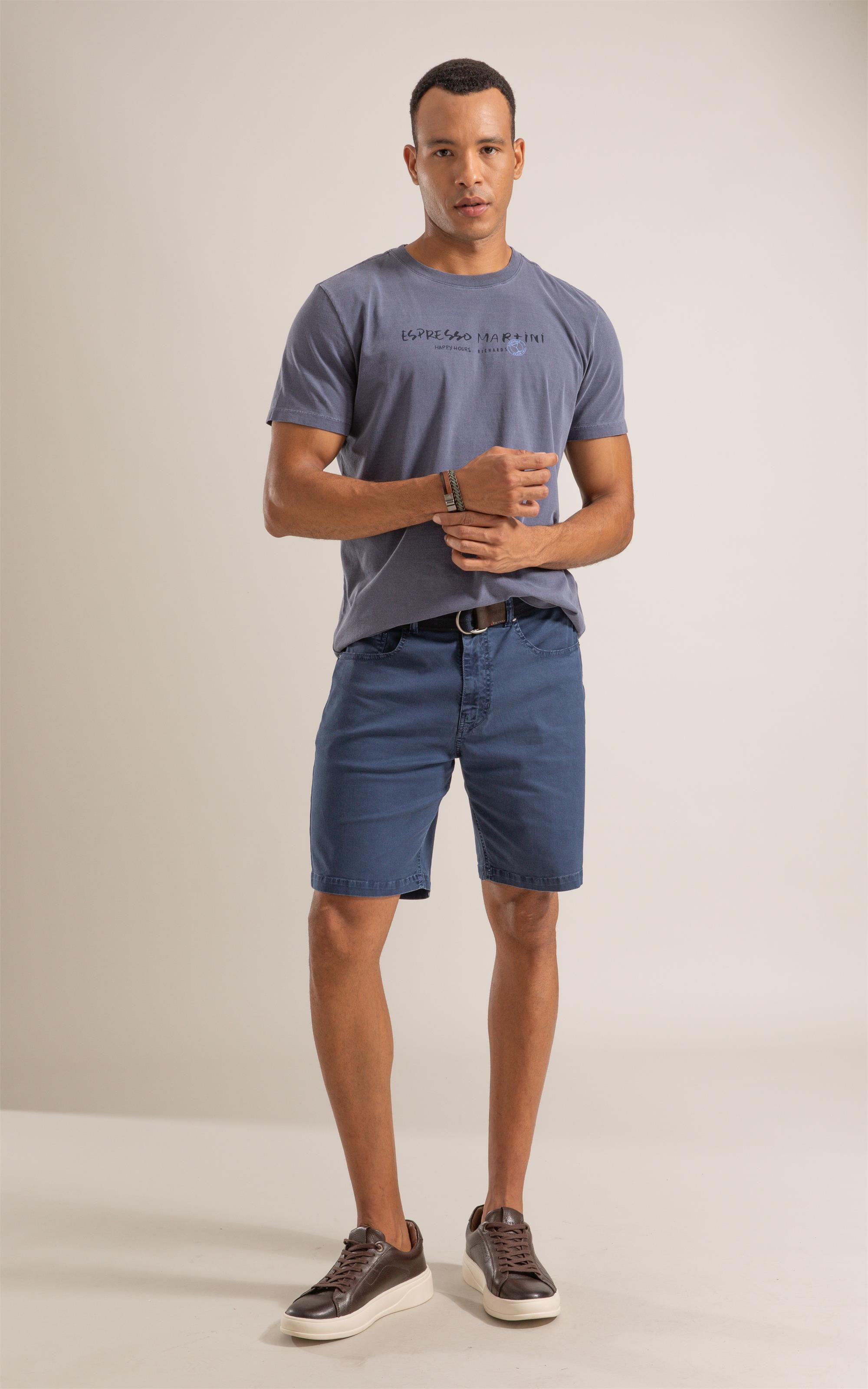 Bermuda Five Pockets Rain Classic Marinho