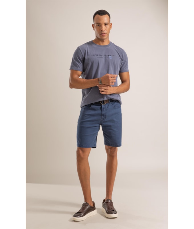 Bermuda Five Pockets Rain Classic Marinho