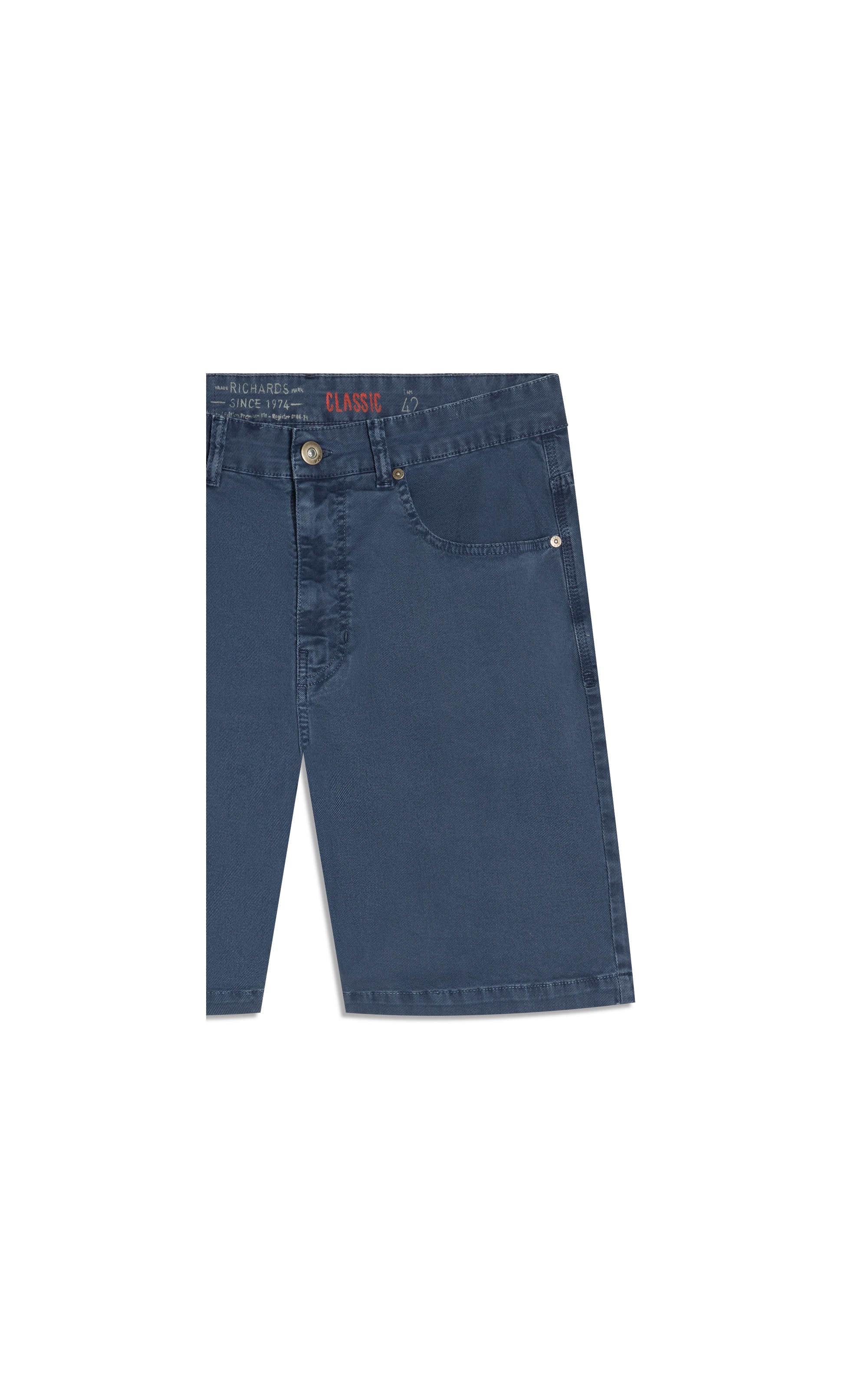 Bermuda Five Pockets Rain Classic Marinho
