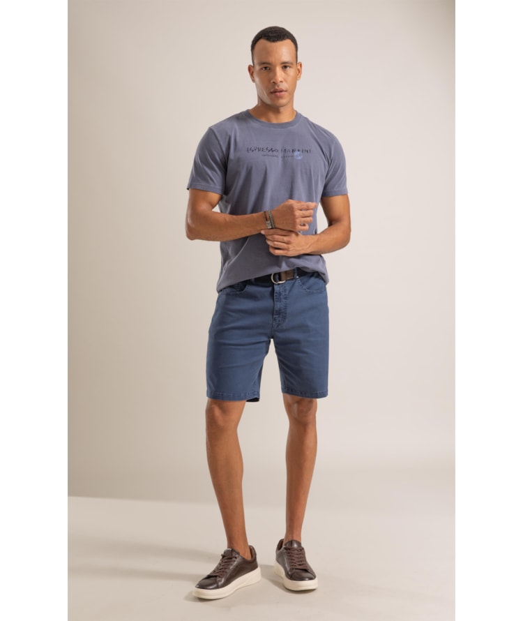 Bermuda Five Pockets Rain Classic Marinho
