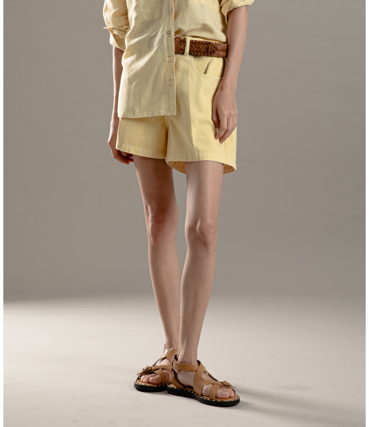 Bermuda Five Pockets Rochedo Amarelo
