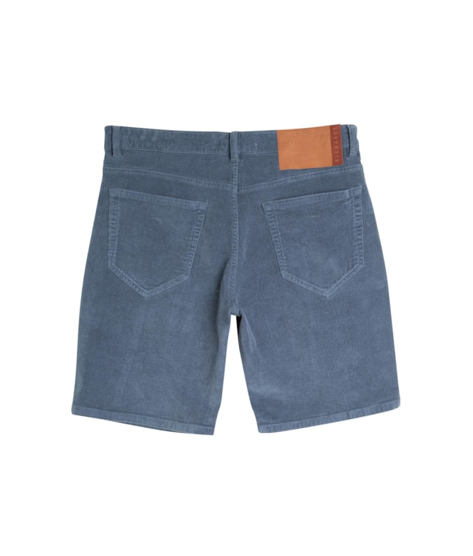Bermuda Five Pockets Veludo Azul Carbono