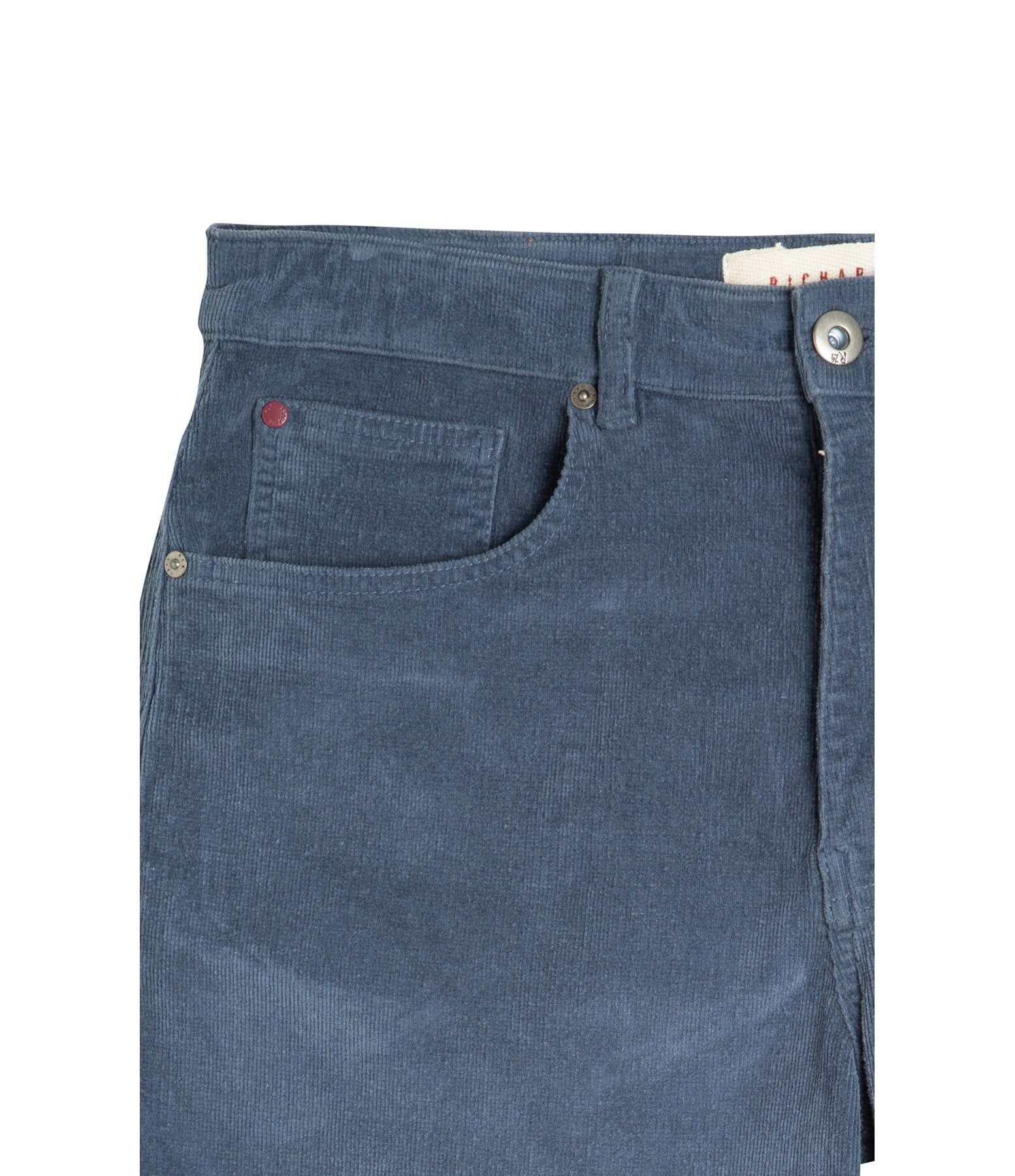 Bermuda Five Pockets Veludo Azul Carbono