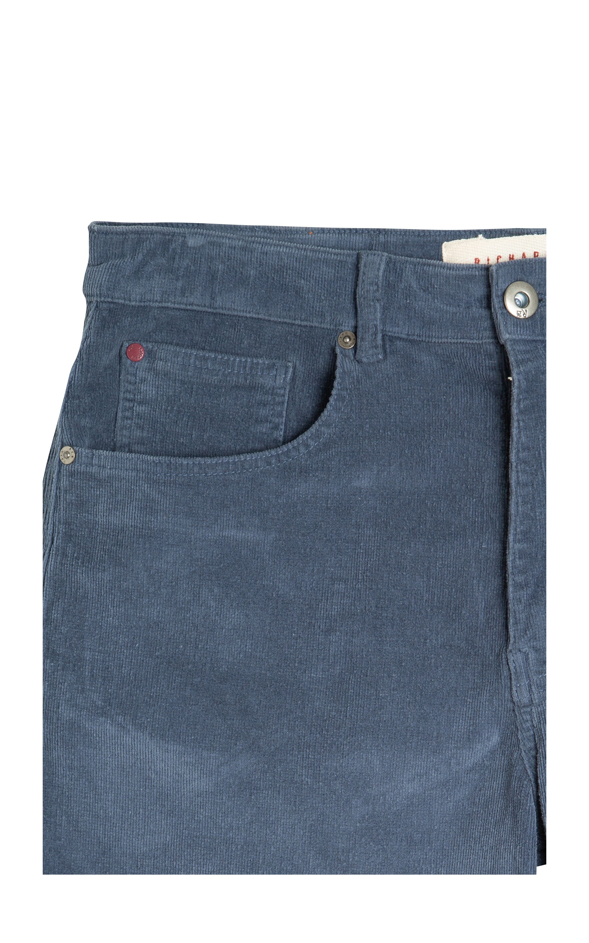 Bermuda Five Pockets Veludo Azul Carbono