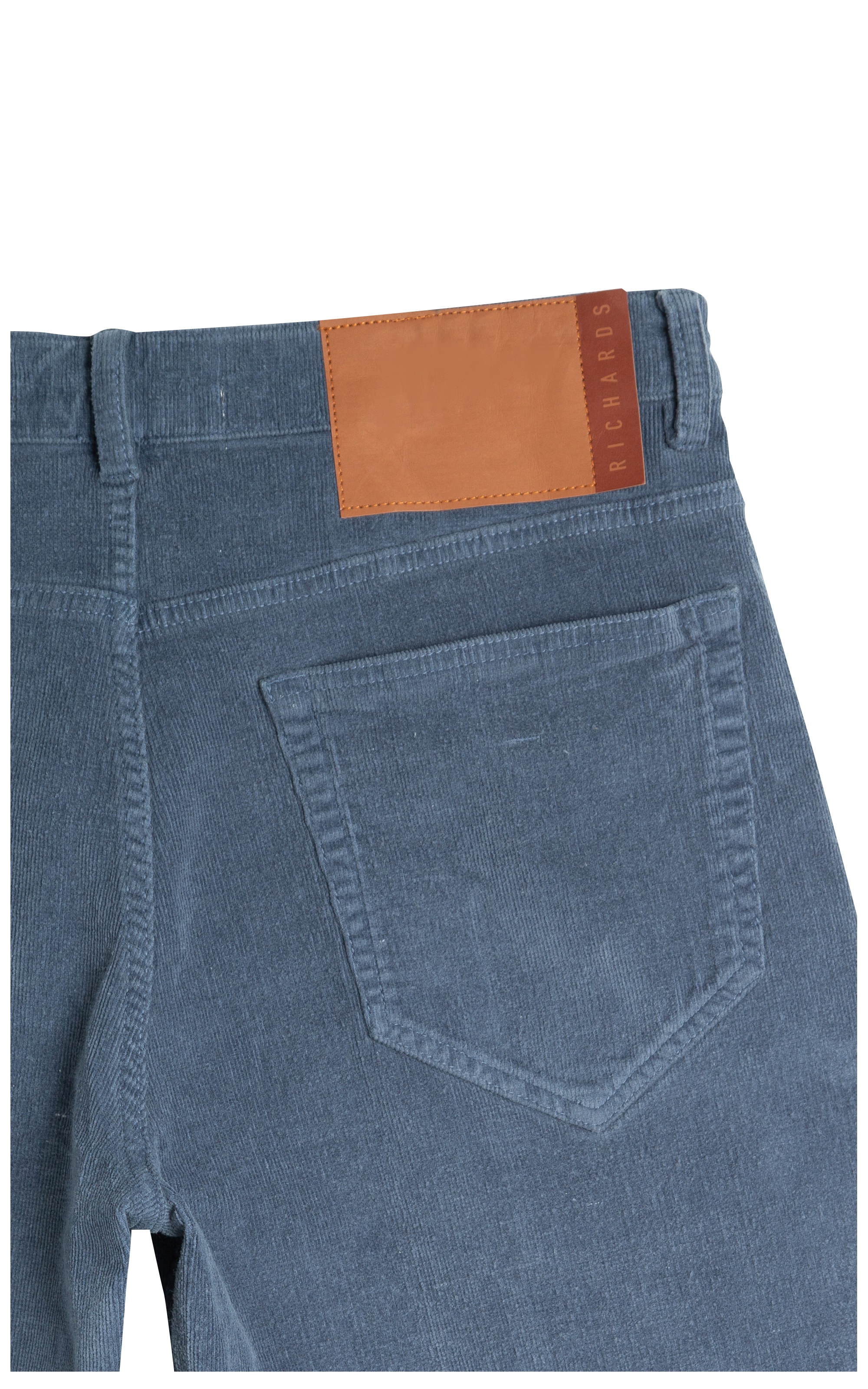 Bermuda Five Pockets Veludo Azul Carbono