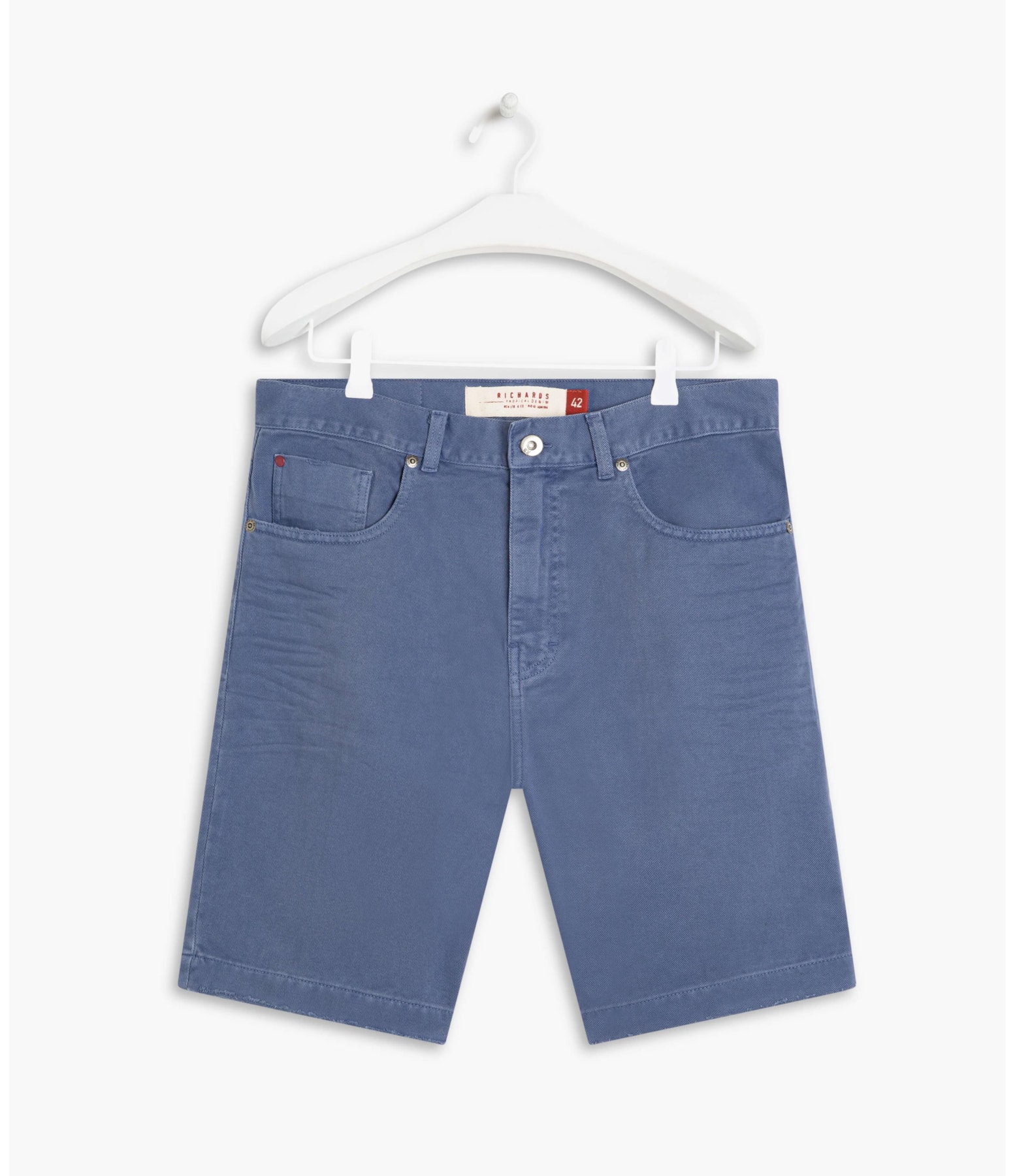 Bermuda Five Pockets Vintage Deni  Azul Bic