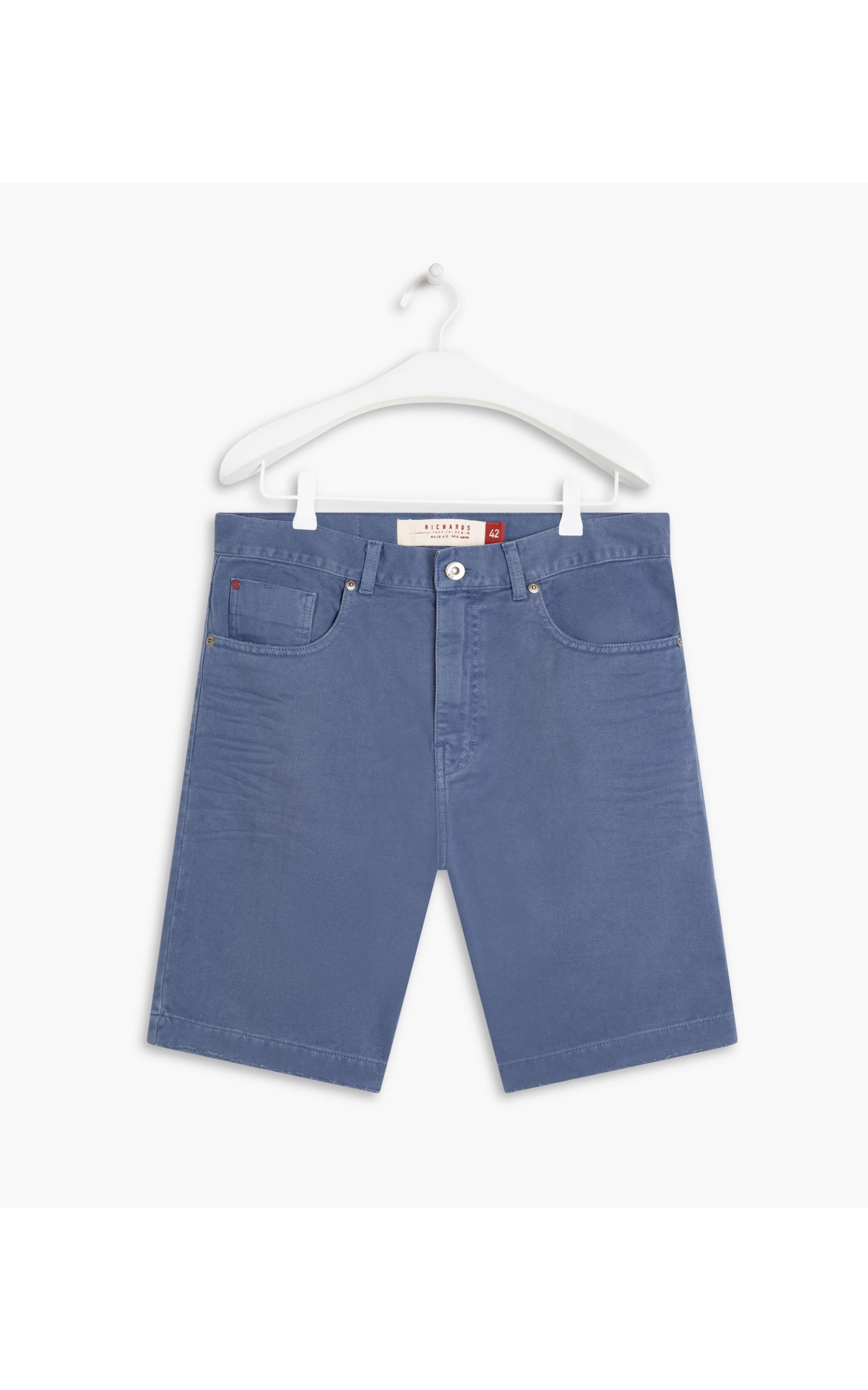 Bermuda Five Pockets Vintage Deni  Azul Bic