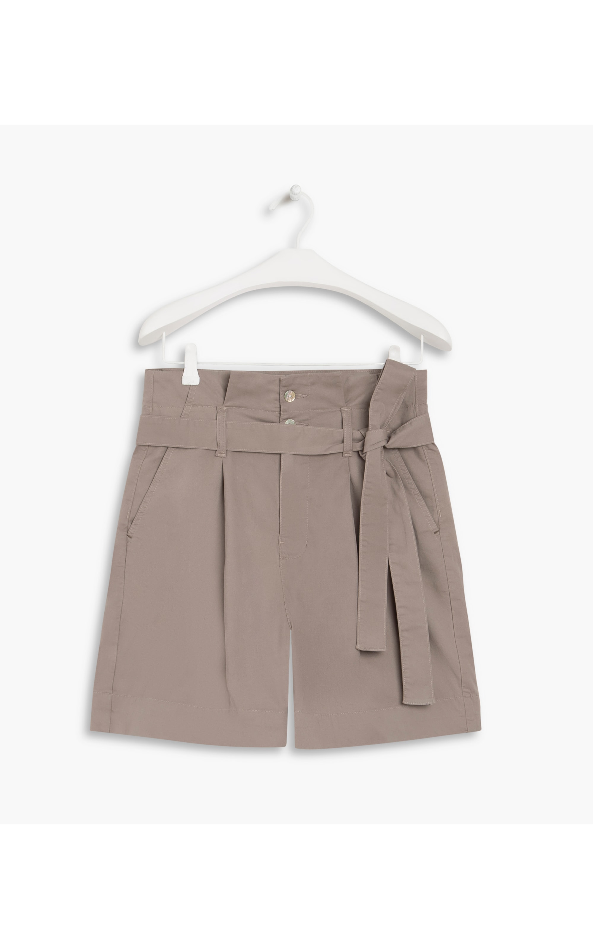 Bermuda Grace Color Canvas Pantalona Cinza Medio