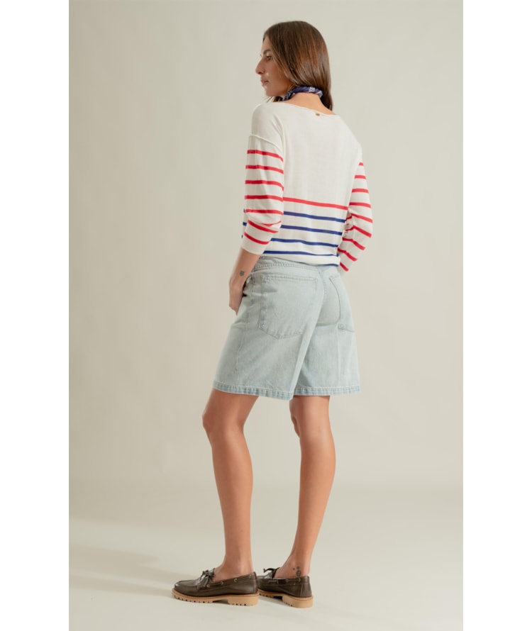 Bermuda Jeans Skate Lav. Claro Total